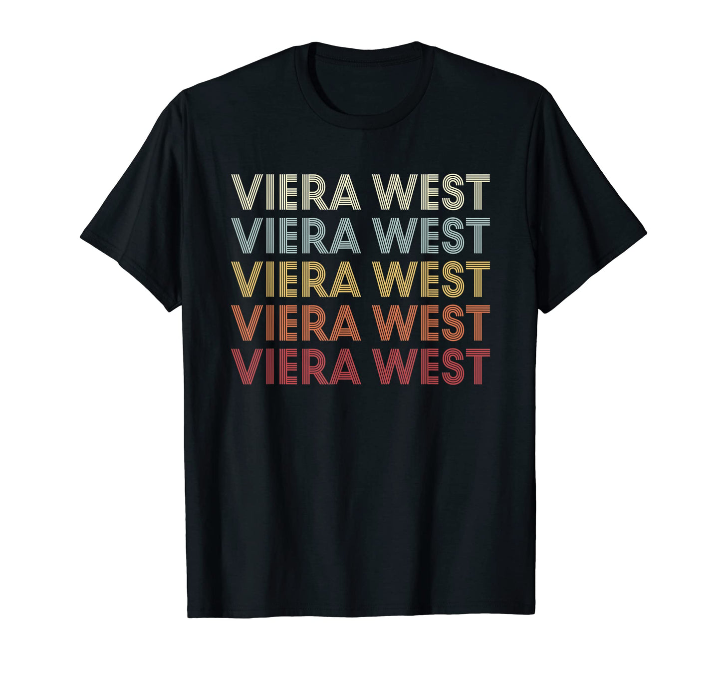 Viera West Florida Viera West Fl Text T-Shirt - Custom Art Print Unisex - T-Shirt, Sweatshirt, Hoodie