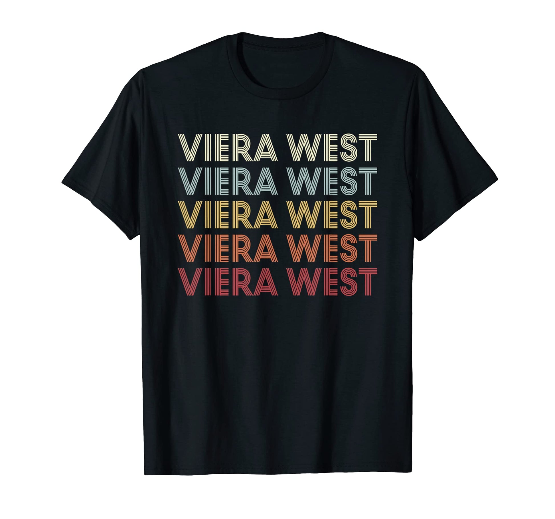 Viera West Florida Viera West Fl Text T-Shirt - Custom Art Print Unisex - T-Shirt, Sweatshirt, Hoodie