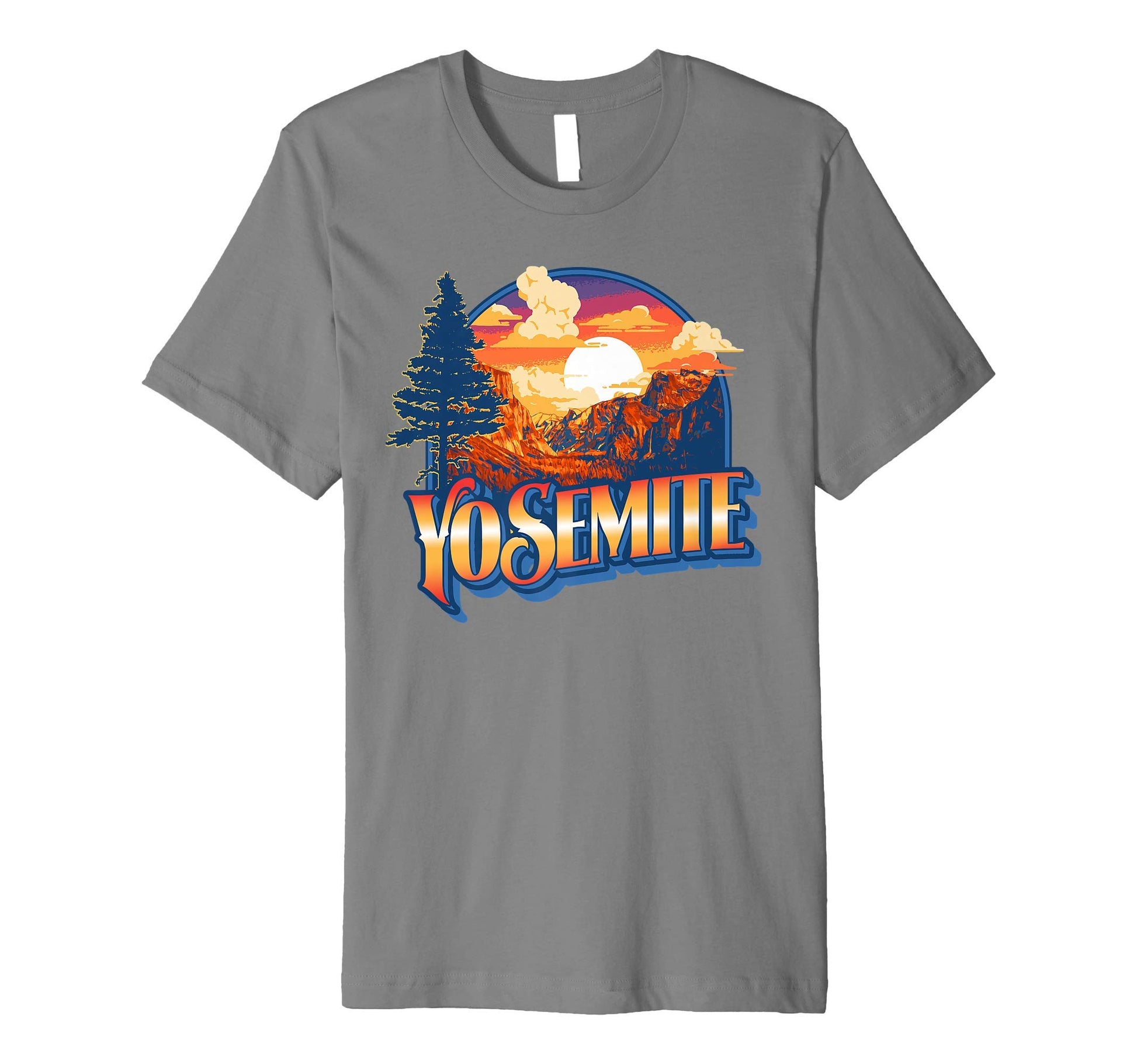 Yosemite National Park California T-Shirt - Custom Art Print Men Women - T-Shirt, Sweatshirt, Hoodie