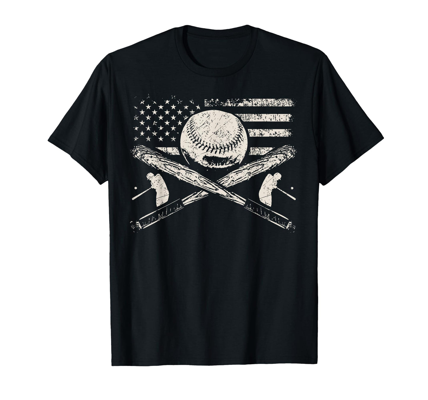 Patriotic American Flag Baseball T-Shirt - Aesthetic Graphic for Adults - T-Shirt, Sweatshirt, Hoodie