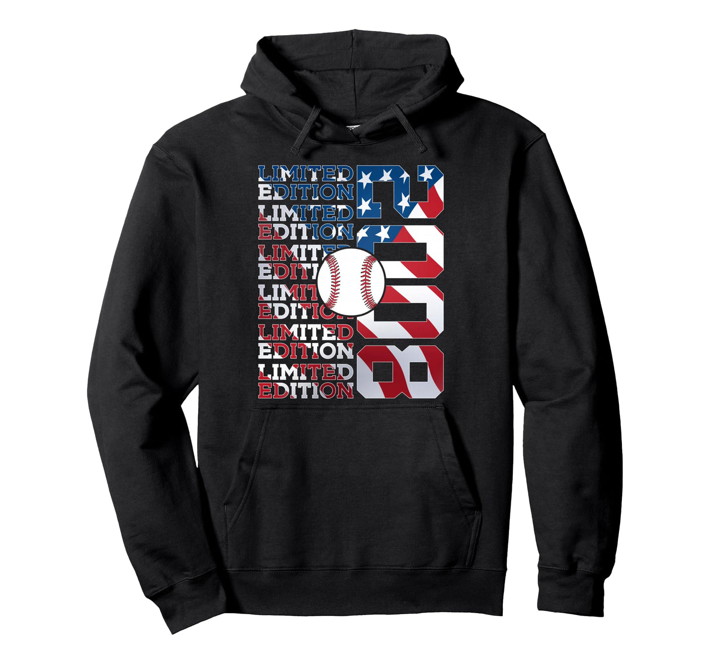2008 Baseball 18Th Birthday Hoodie - Custom Art Print Men Women - T-Shirt, Sweatshirt, Hoodie