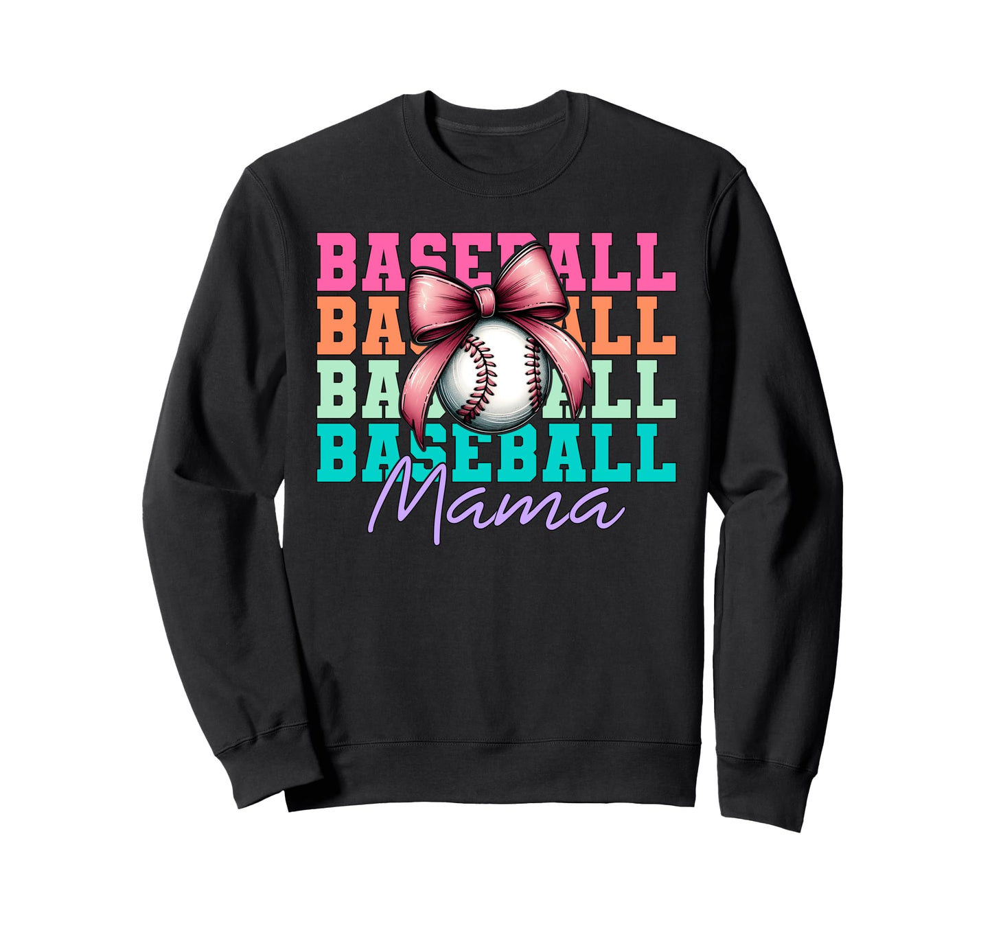 Baseball Mama Baseball Mom Sweatshirt - Fun Novelty Design Men Women - T-Shirt, Sweatshirt, Hoodie