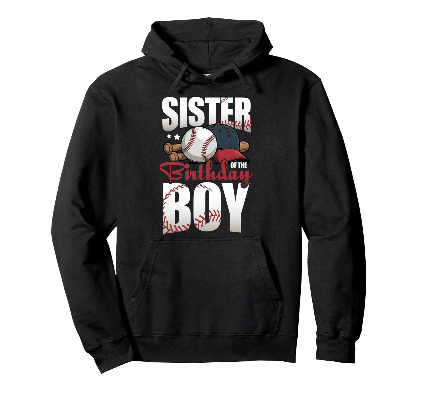 Sister Birthday Matching Baseball Hoodie - Novelty Apparel Men Women - T-Shirt, Sweatshirt, Hoodie