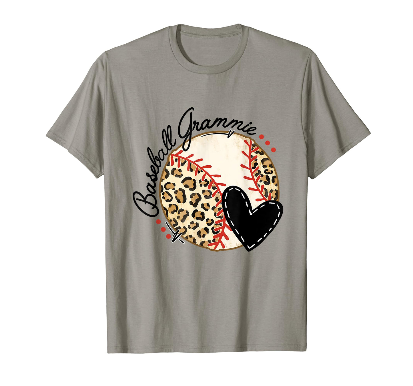 Baseball Grammie Leopard Love Baseball T-Shirt - Minimalist Print Men Women - T-Shirt, Sweatshirt, Hoodie