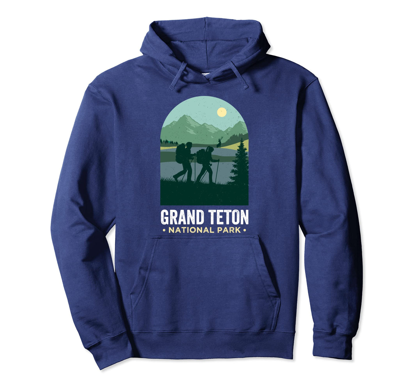 Grand Tetons Hiking Grand Teton Hoodie - Unique Graphic for Adults - T-Shirt, Sweatshirt, Hoodie