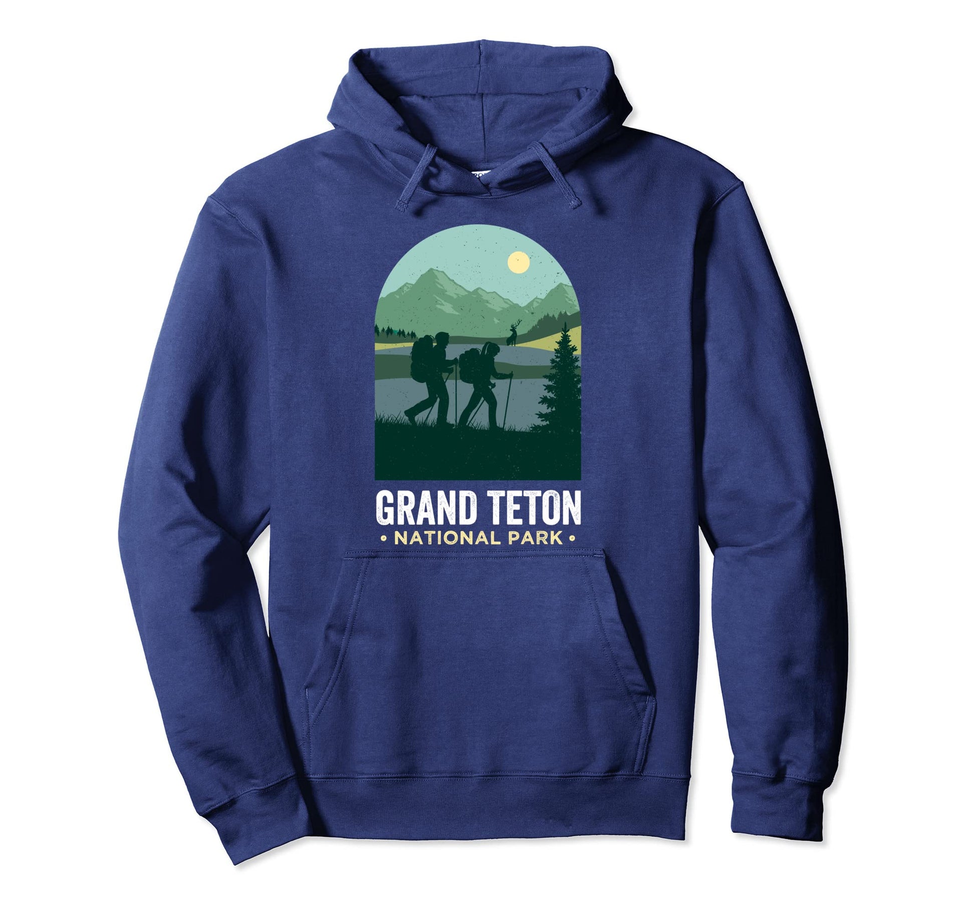 Grand Tetons Hiking Grand Teton Hoodie - Unique Graphic for Adults - T-Shirt, Sweatshirt, Hoodie