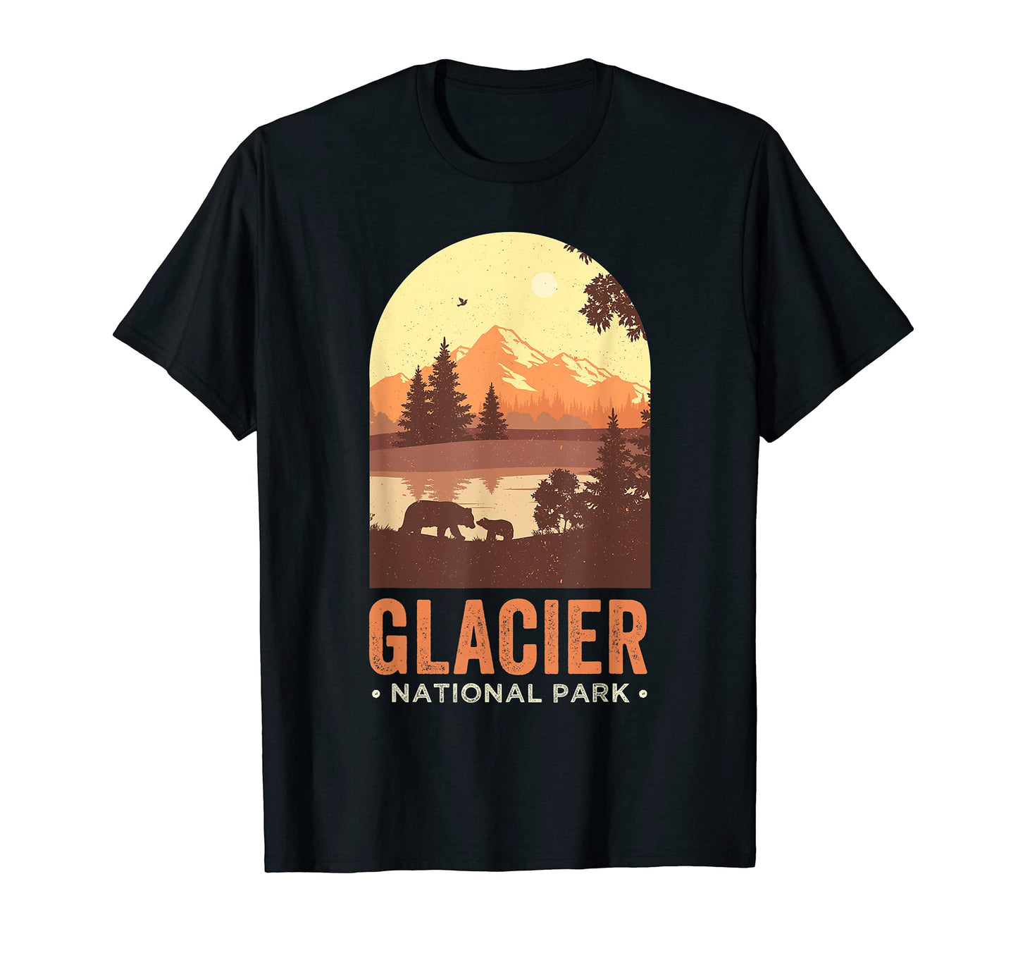 Glacier Bears Montana Vacation Glacier T-Shirt - Unique Graphic Men Women - T-Shirt, Sweatshirt, Hoodie