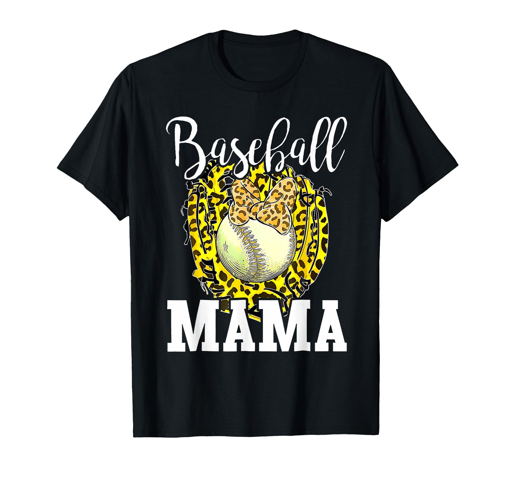 Baseball Mama Leopard Mom Baseball T-Shirt - Trendy Graphic Men Women - T-Shirt, Sweatshirt, Hoodie