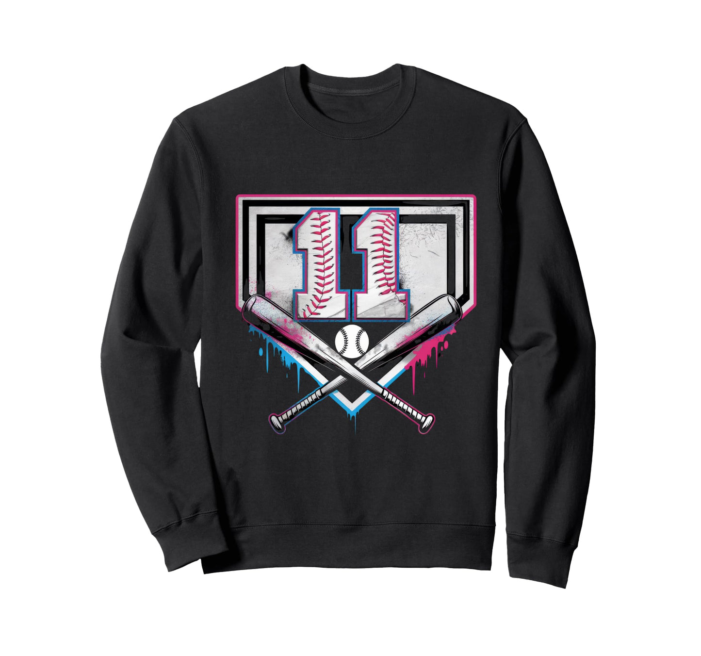 Sprinkle 11Th Birthday Baseball Sweatshirt - Unique Graphic for Adults - T-Shirt, Sweatshirt, Hoodie
