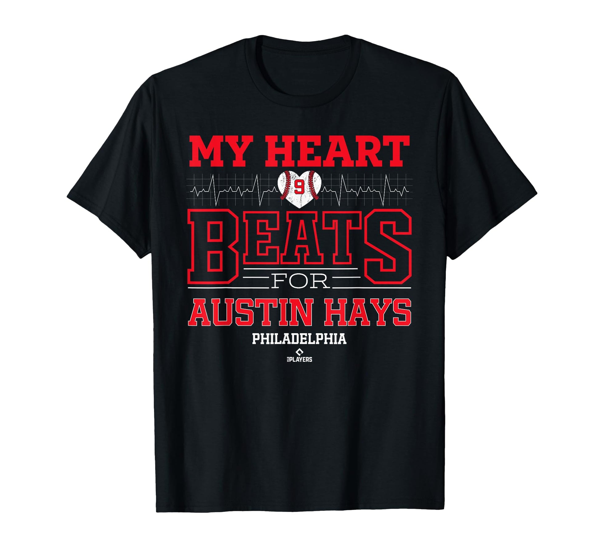 My Heart Beats Austin Hays Philadelphia T-Shirt - Minimalist Print Unisex - T-Shirt, Sweatshirt, Hoodie