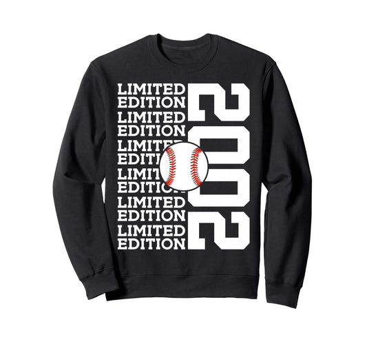 2002 Baseball 24Th Birthday Sweatshirt - Aesthetic Graphic Unisex - T-Shirt, Sweatshirt, Hoodie