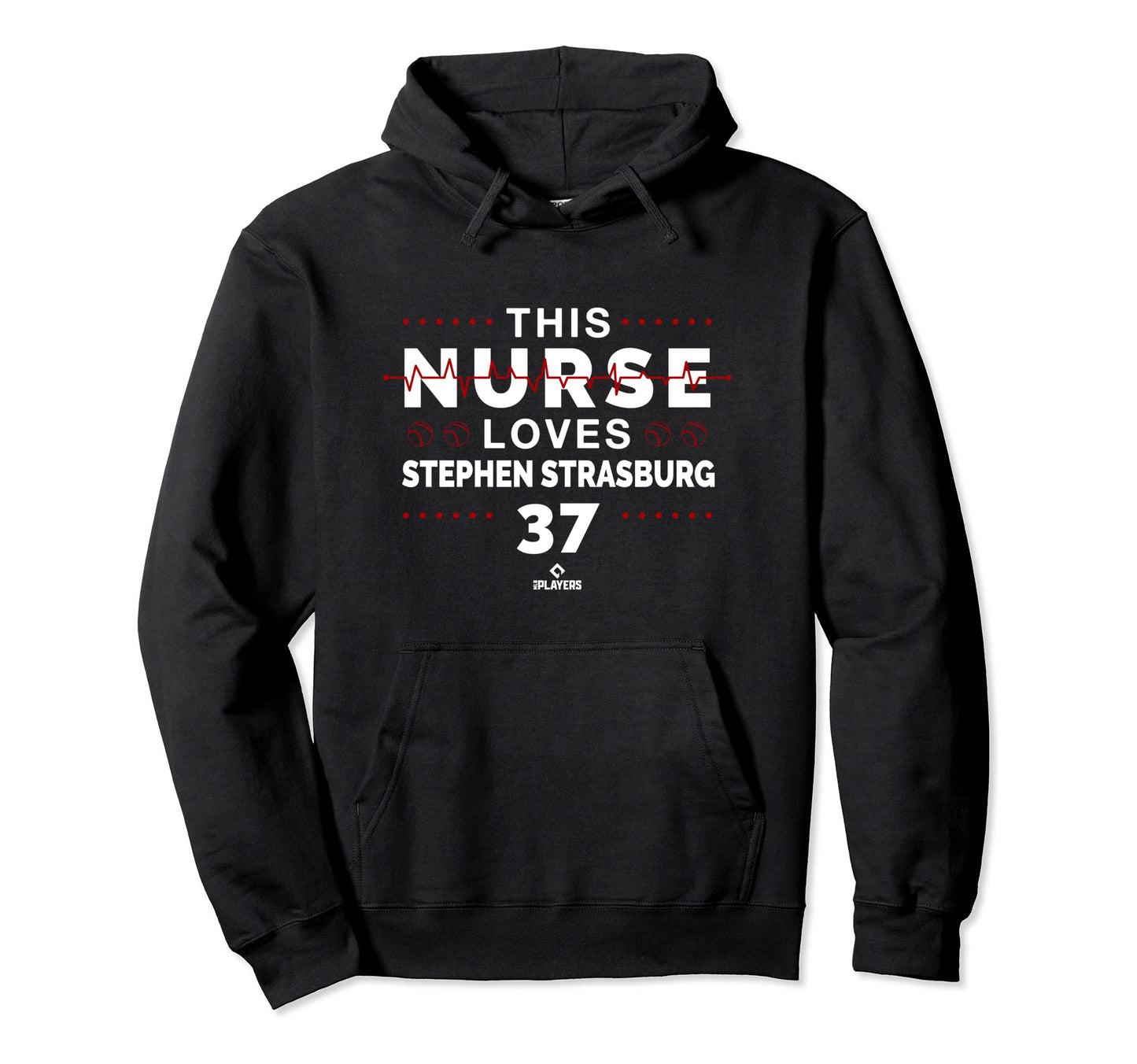 This Nurse Loves Stephen Strasburg Hoodie - Unique Graphic Men Women - T-Shirt, Sweatshirt, Hoodie