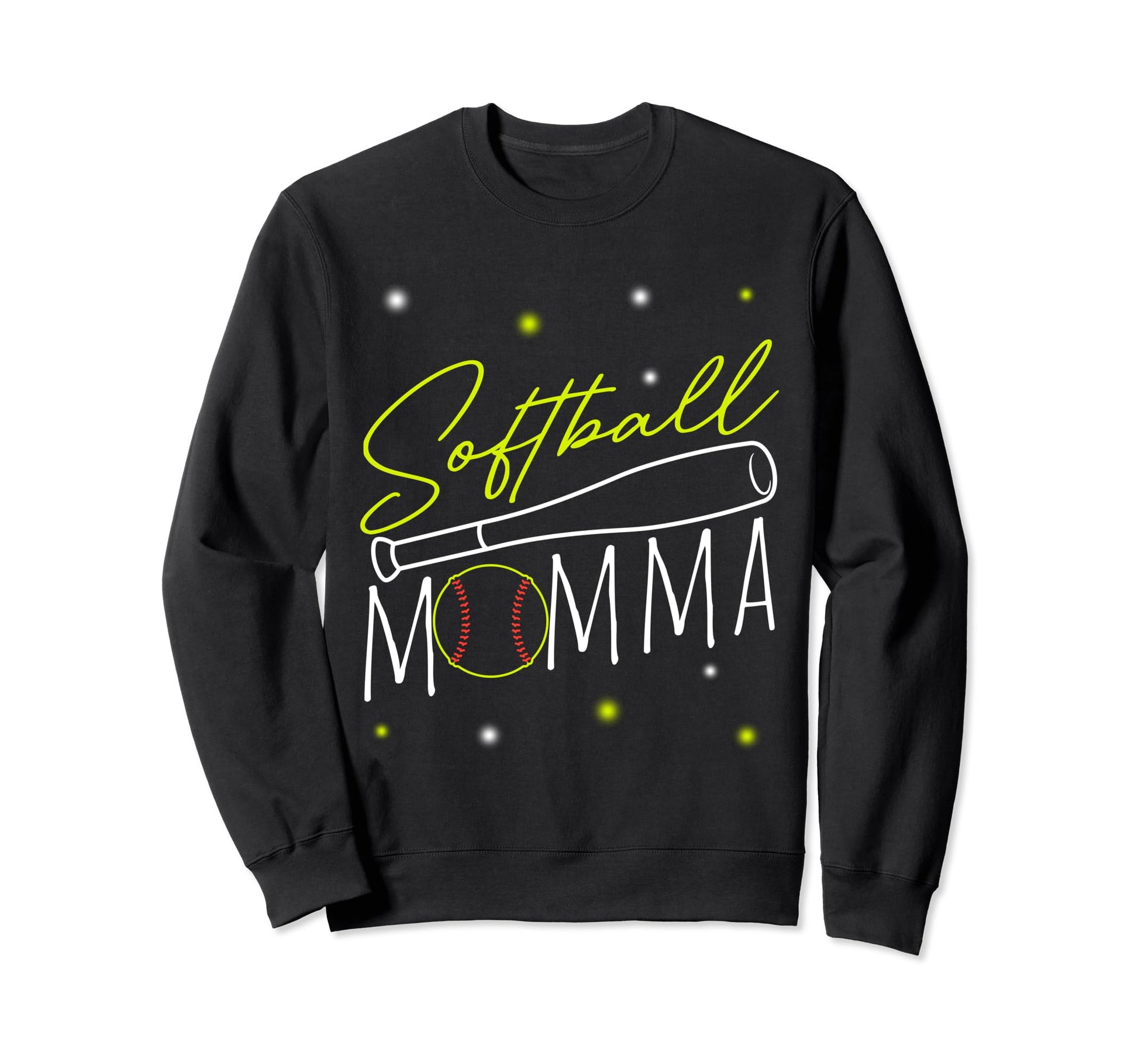Softball Mom Sport Athlete Sweatshirt - Fun Novelty Design for Adults - T-Shirt, Sweatshirt, Hoodie