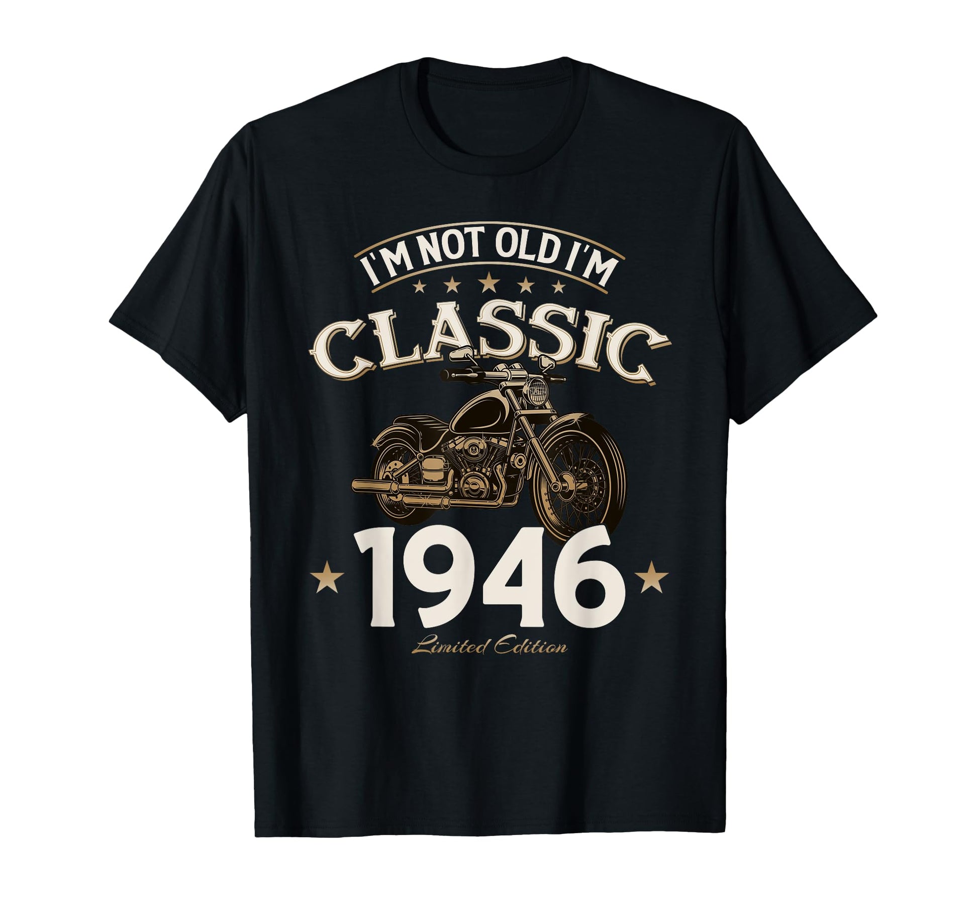 80Th Birthday Gift Motorcycle T-Shirt - Casual Everyday Wear Men Women - T-Shirt, Sweatshirt, Hoodie