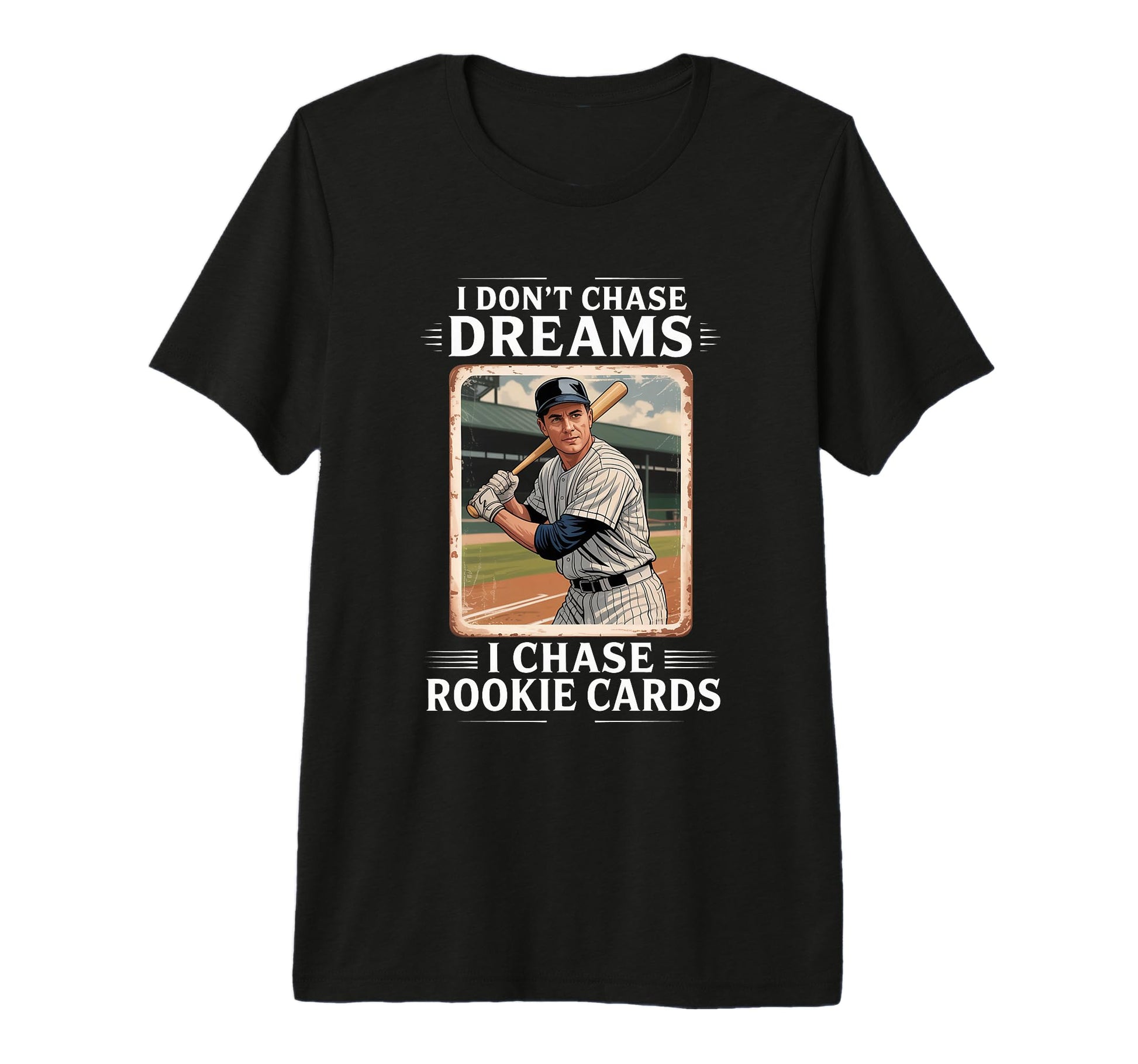 Baseball Card Collector Tri Blend T-Shirt - Minimalist Print Men Women - T-Shirt, Sweatshirt, Hoodie