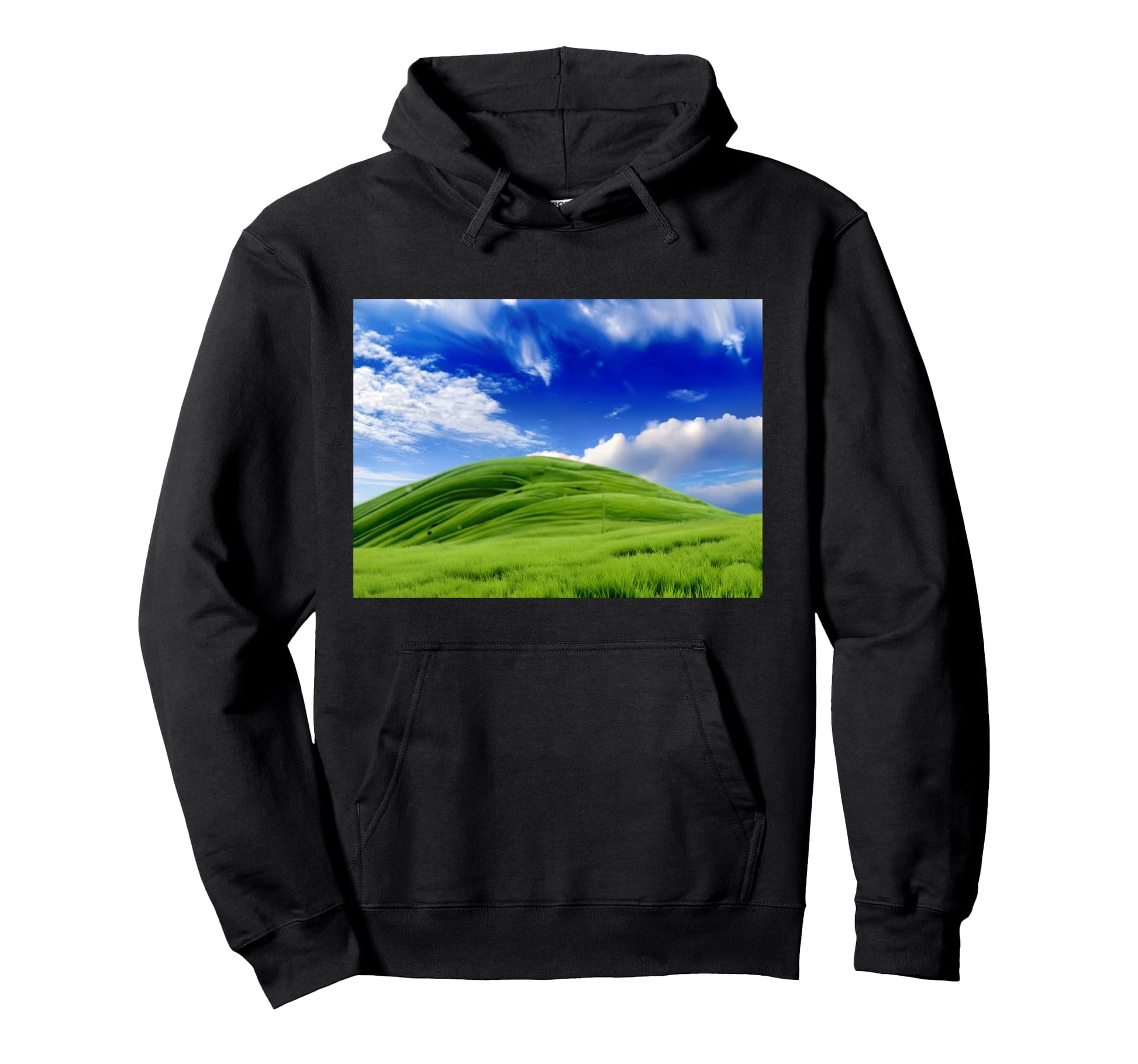 Frutiger Aero Meadow Aesthetic Y2K Hoodie - Aesthetic Graphic Men Women - T-Shirt, Sweatshirt, Hoodie