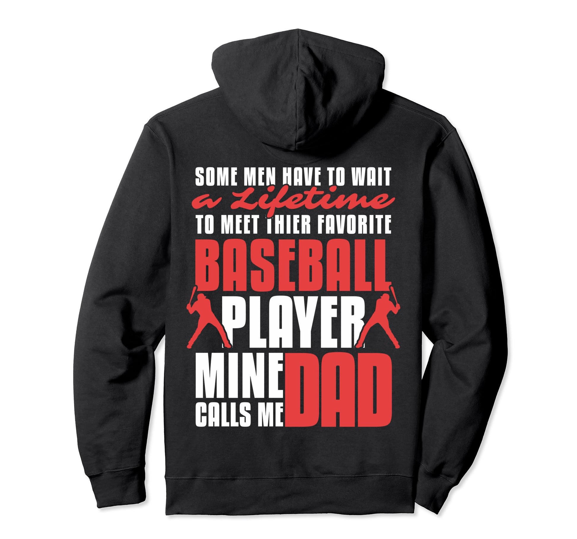 Baseball Dad Love Home Run Pitcher Hoodie - Graphic Print for Adults - T-Shirt, Sweatshirt, Hoodie