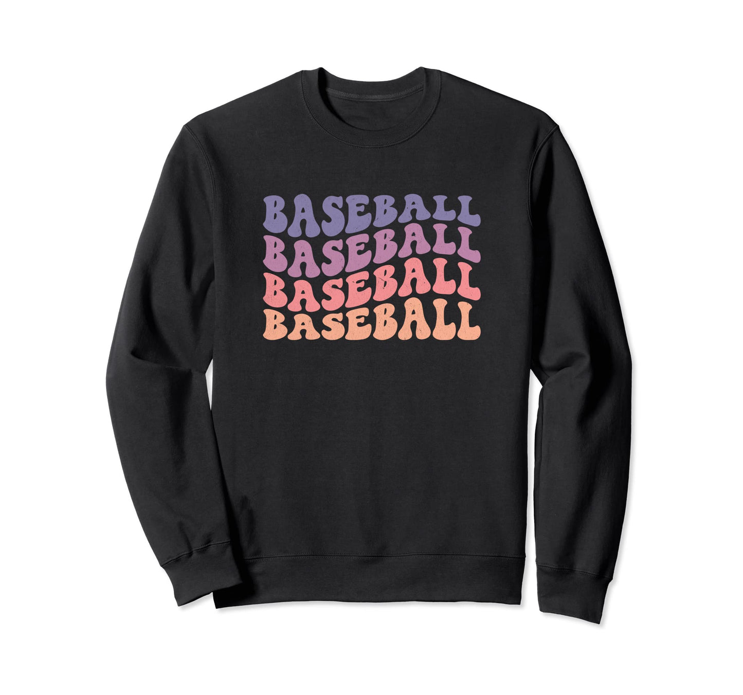 Baseball Season Trendy Mom Sweatshirt - Casual Everyday Wear Men Women - T-Shirt, Sweatshirt, Hoodie