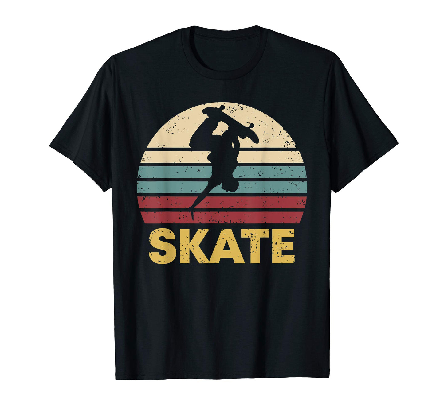 Skateboard Distressed 70S 80S Skate T-Shirt - Trendy Graphic Men Women - T-Shirt, Sweatshirt, Hoodie
