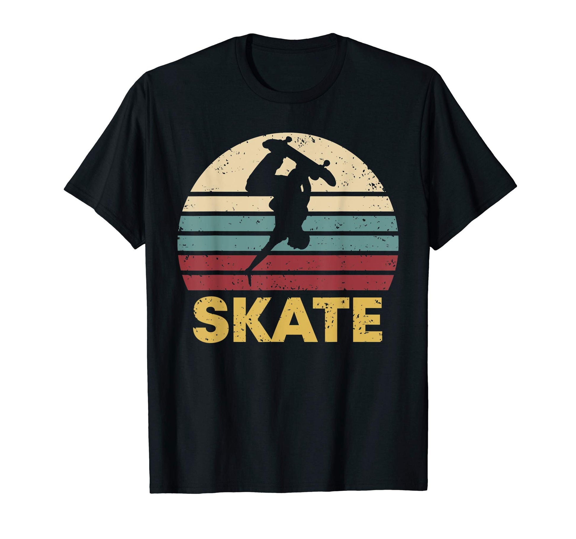 Skateboard Distressed 70S 80S Skate T-Shirt - Trendy Graphic Men Women - T-Shirt, Sweatshirt, Hoodie