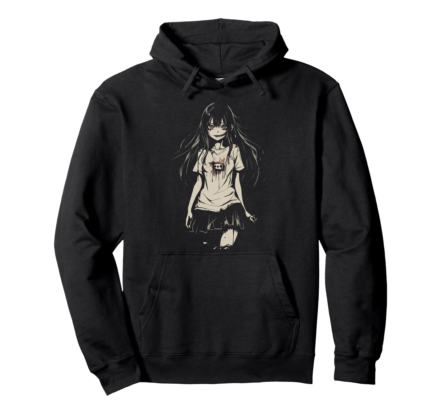 Anime Horror Aesthetic Soft Grunge Hoodie - Fun Novelty Design Men Women - T-Shirt, Sweatshirt, Hoodie