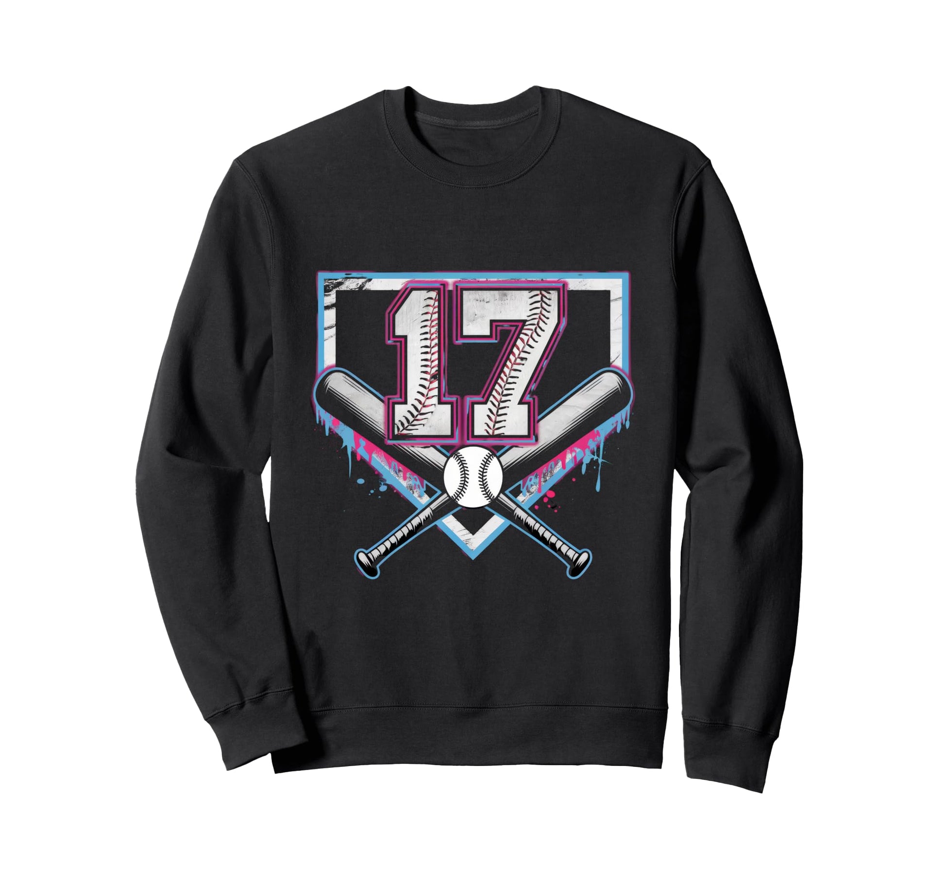 17Th Birthday Baseball Home Ice Sweatshirt - Unique Graphic for Adults - T-Shirt, Sweatshirt, Hoodie