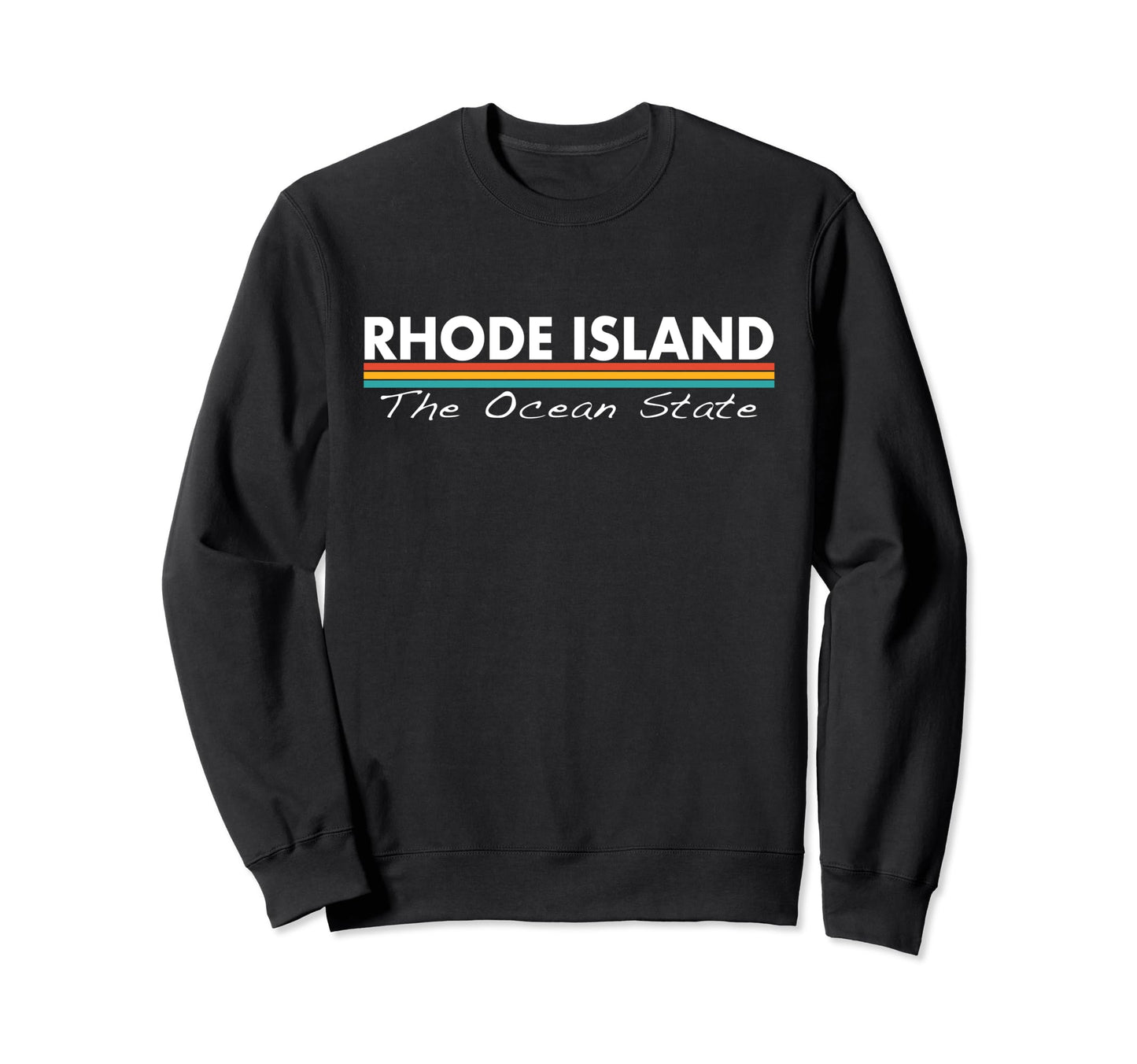 Rhode Island Stripes Sweatshirt - Fun Novelty Design for Adults - T-Shirt, Sweatshirt, Hoodie