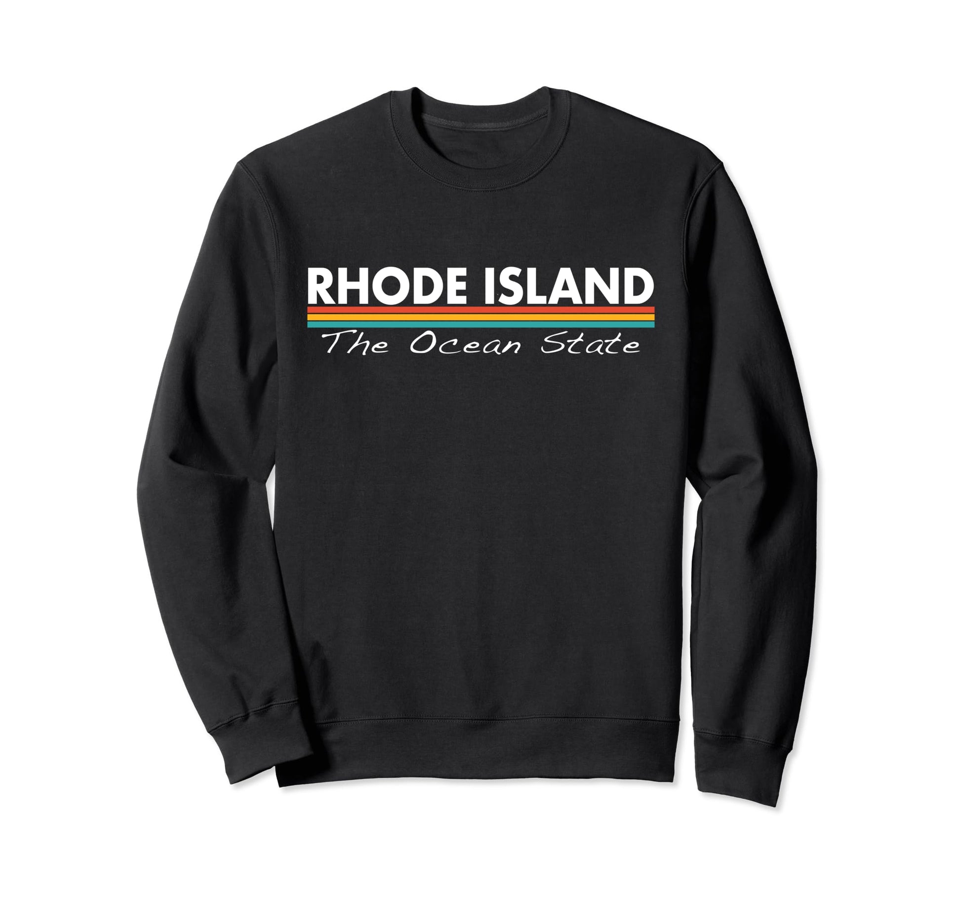Rhode Island Stripes Sweatshirt - Fun Novelty Design for Adults - T-Shirt, Sweatshirt, Hoodie