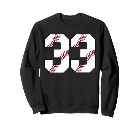 Baseball 1993 33Rd Birthday 33 Sweatshirt - Novelty Apparel for Adults - T-Shirt, Sweatshirt, Hoodie