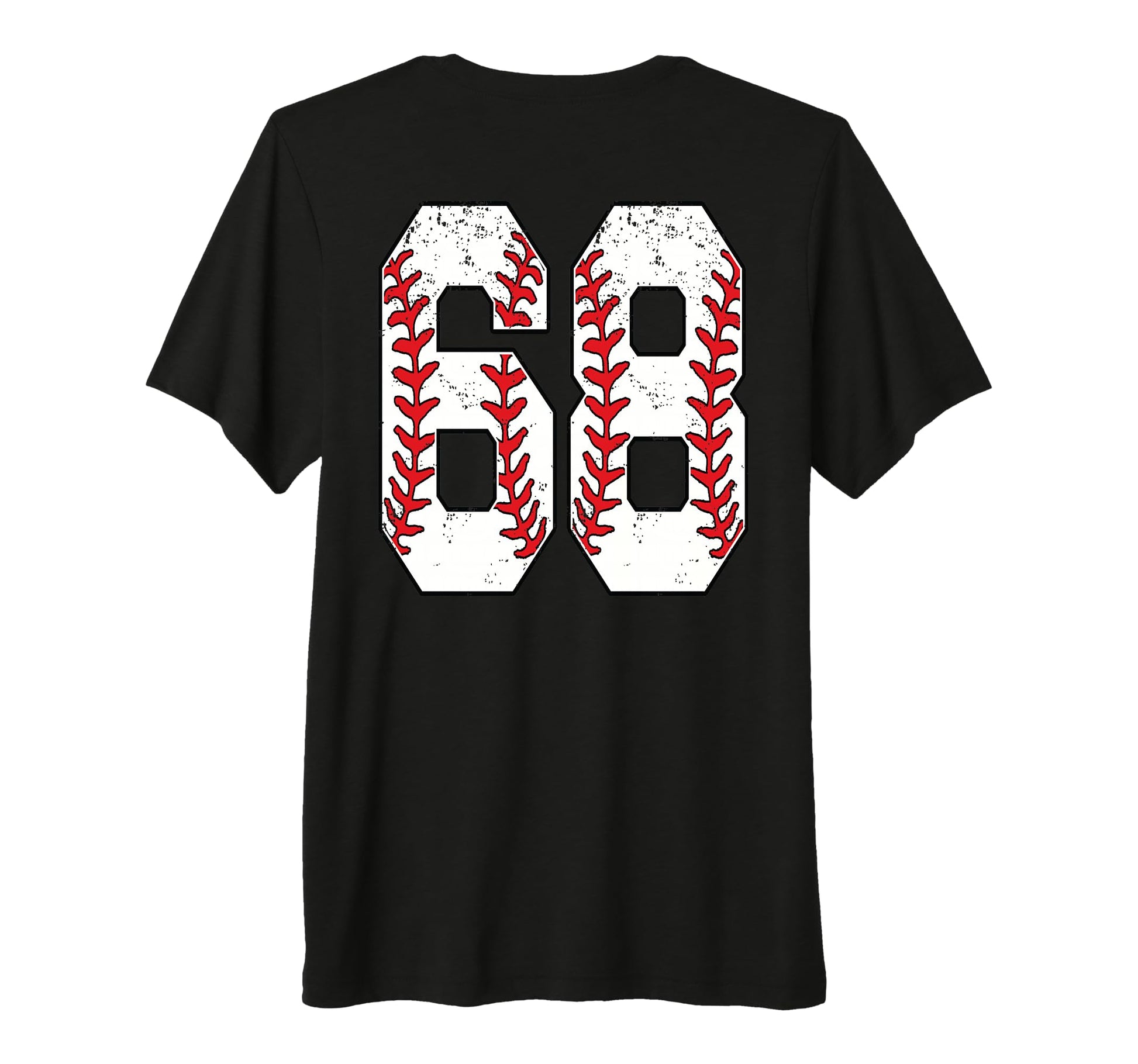 Number 68 Baseball Jersey Number 68 Back T-Shirt - Unique Graphic Unisex - T-Shirt, Sweatshirt, Hoodie