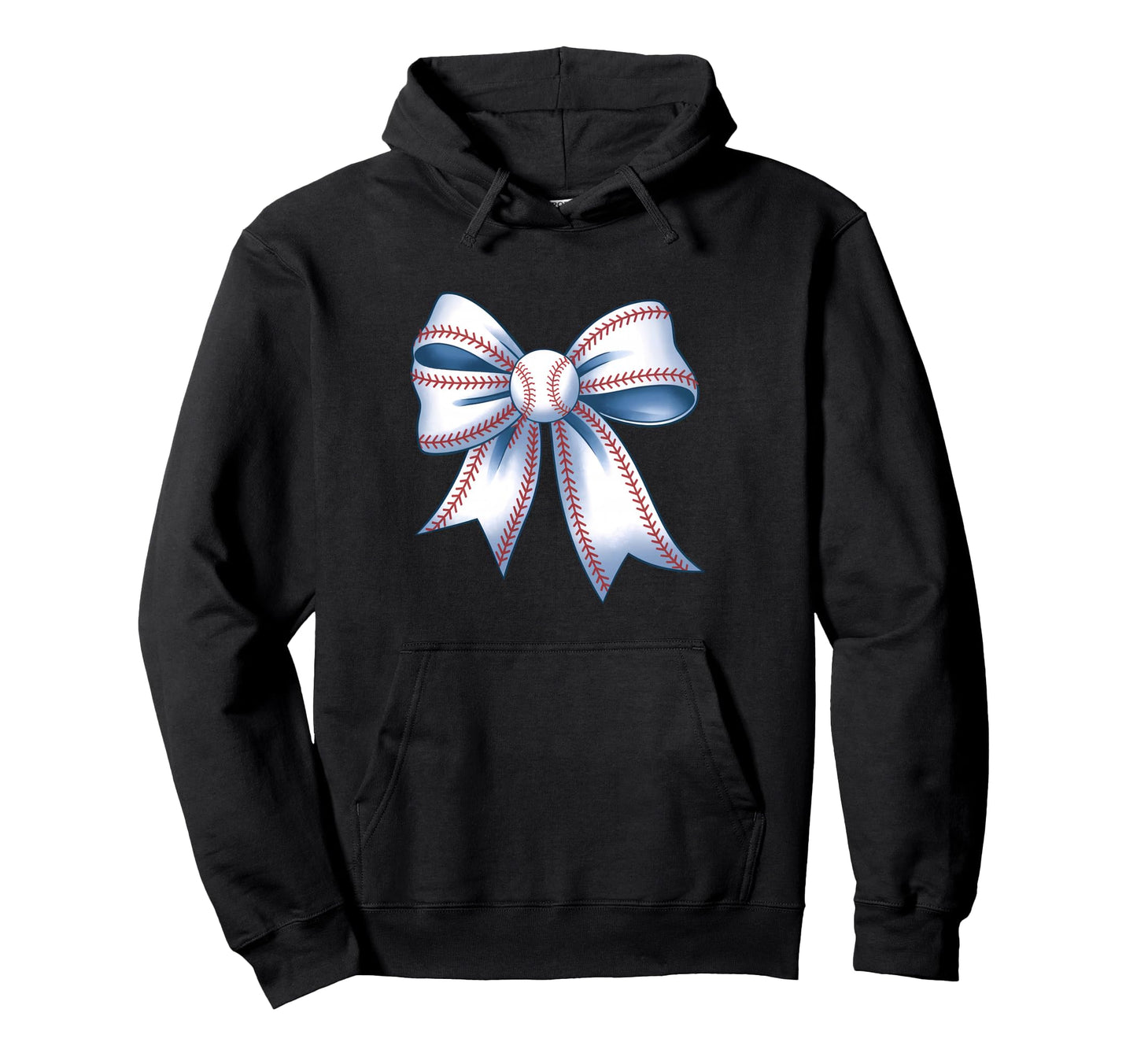 Baseball Coquette Bow Baseball Player Hoodie - Streetwear Style for Adults - T-Shirt, Sweatshirt, Hoodie