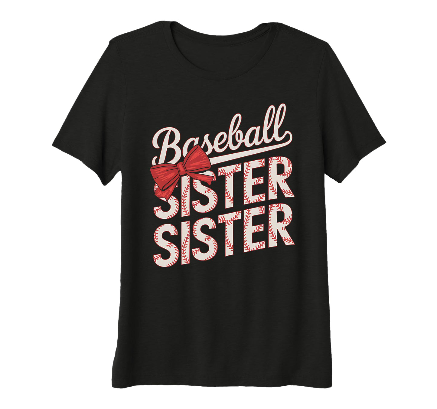 Funny Baseball Sis Coquette Bow T-Shirt - Aesthetic Graphic Men Women - T-Shirt, Sweatshirt, Hoodie