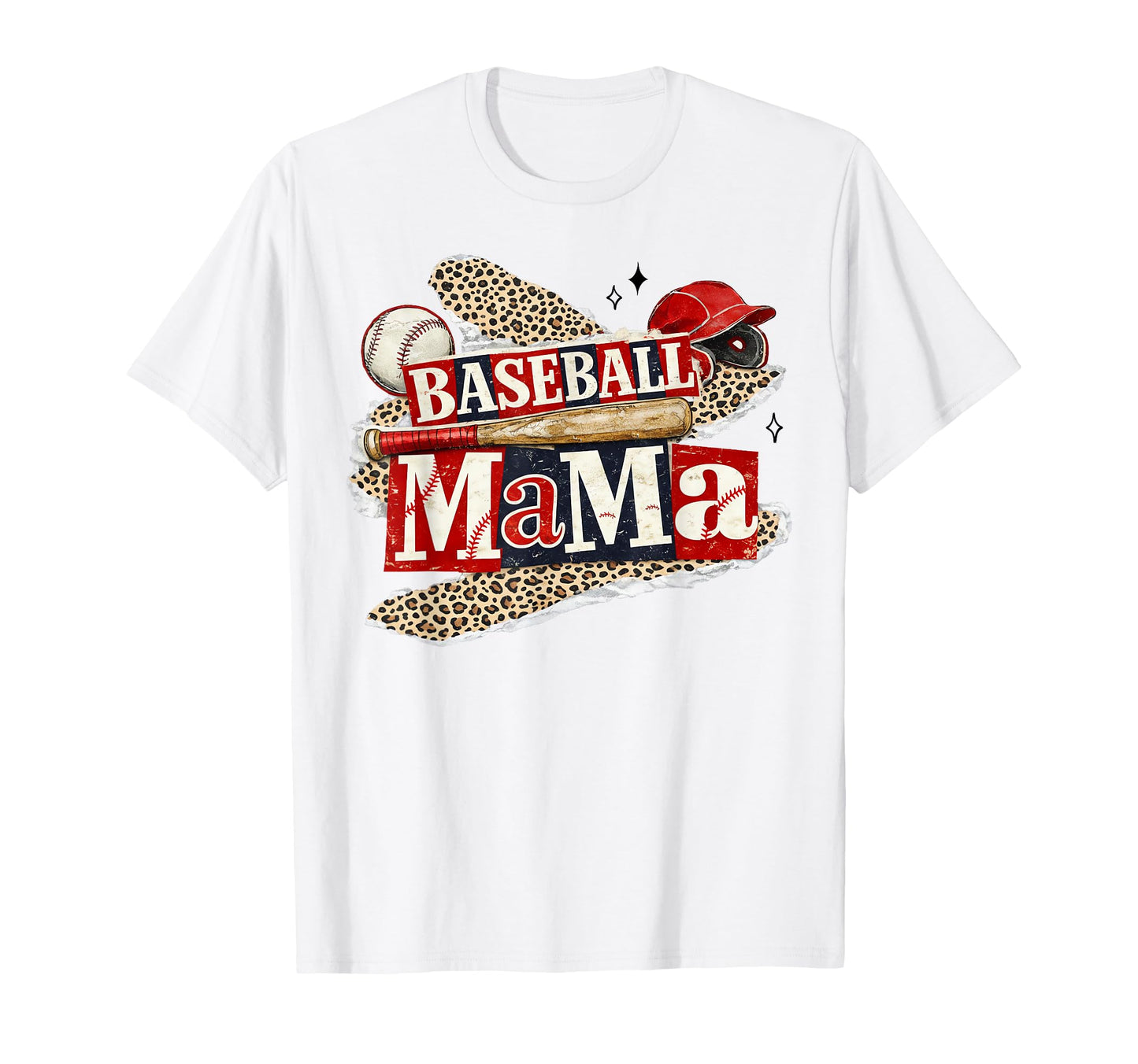 Baseball Mama Leopard Game Day T-Shirt - Streetwear Style Men Women - T-Shirt, Sweatshirt, Hoodie