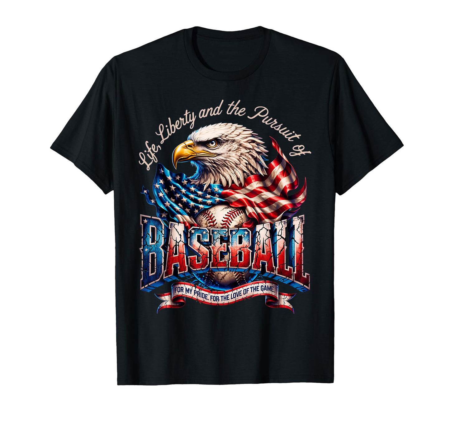 Usa Flag American Baseball Flag Proud T-Shirt - Unique Graphic for Adults - T-Shirt, Sweatshirt, Hoodie