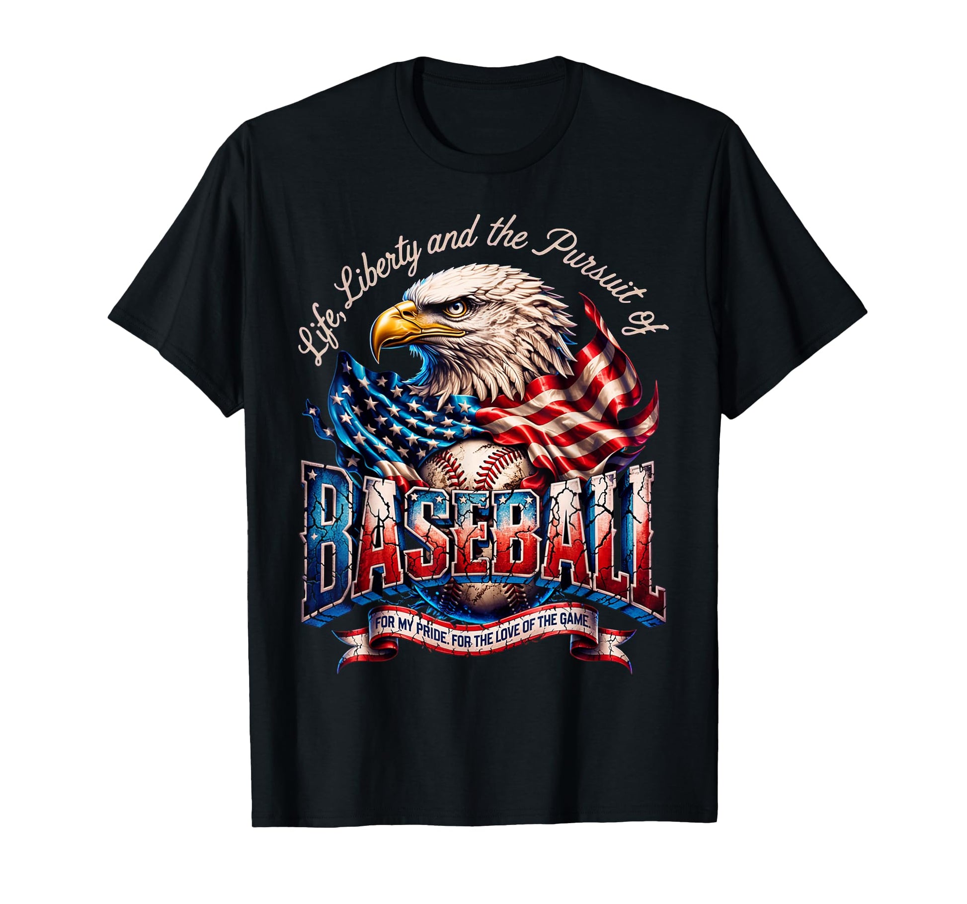 Usa Flag American Baseball Flag Proud T-Shirt - Unique Graphic for Adults - T-Shirt, Sweatshirt, Hoodie