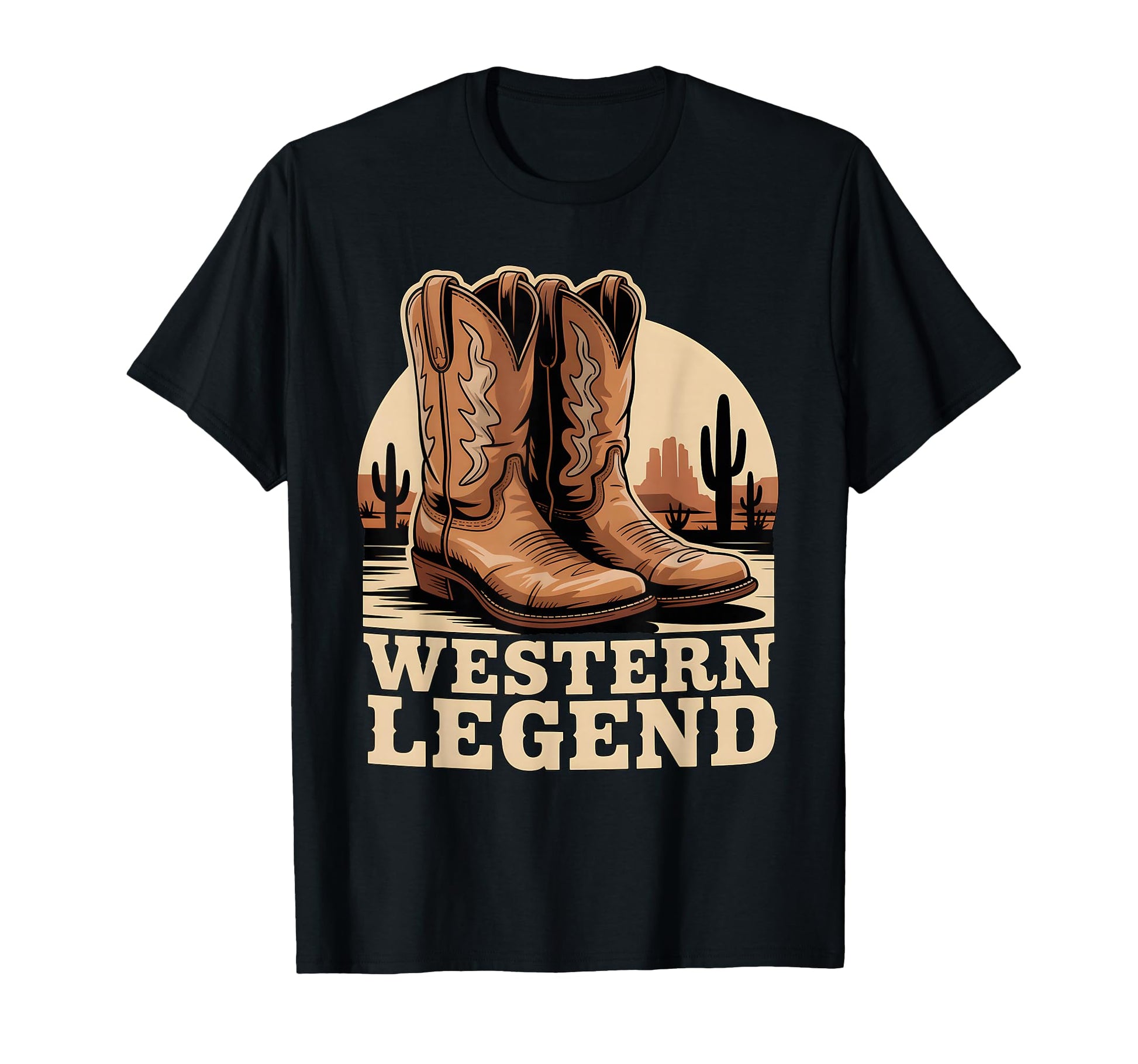 Western Legend Cowboy Boots Desert T-Shirt - Streetwear Style Men Women - T-Shirt, Sweatshirt, Hoodie