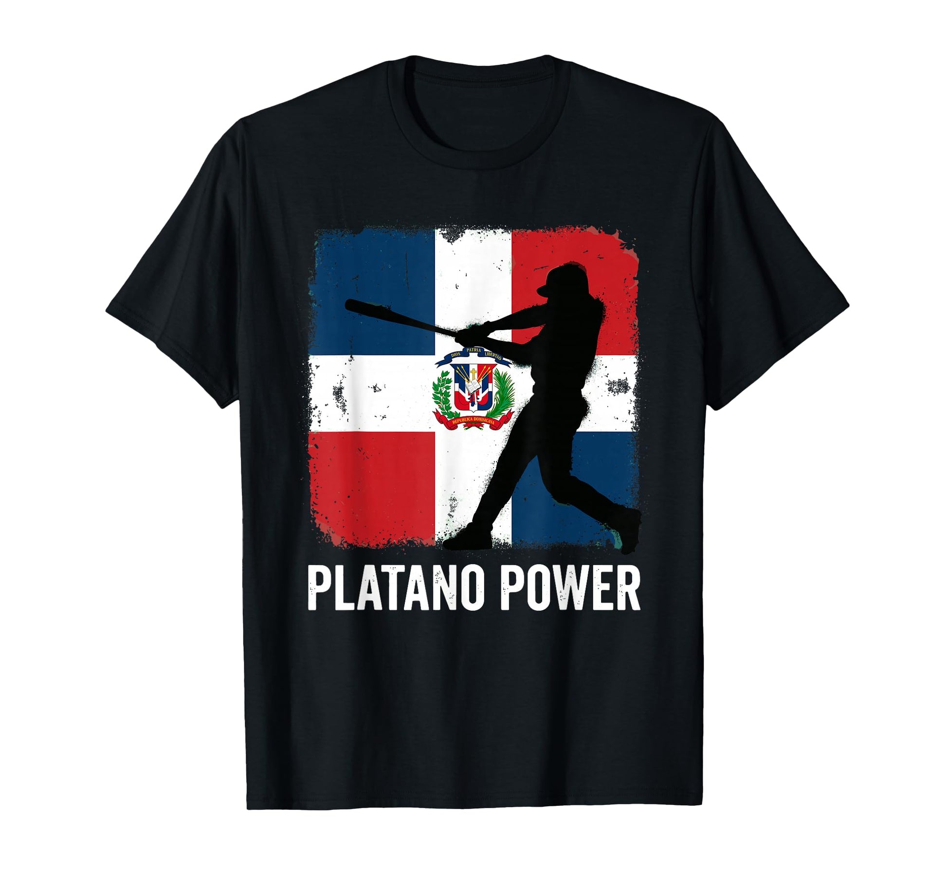 Platano Power Dominican Republic Flag T-Shirt - Minimalist Print Men Women - T-Shirt, Sweatshirt, Hoodie
