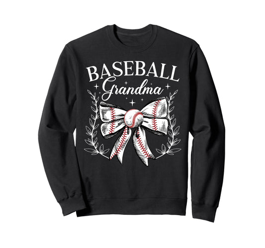 Baseball Grandma Baseball Player Sweatshirt - Streetwear Style Unisex - T-Shirt, Sweatshirt, Hoodie