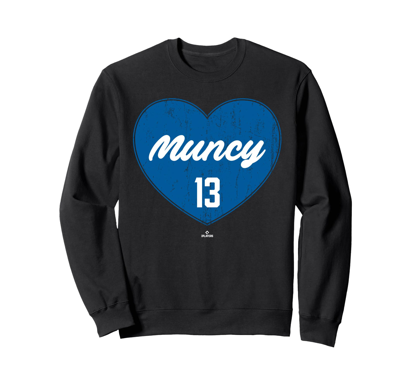 Distressed Heart Max Muncy Los Sweatshirt - Trendy Graphic Men Women - T-Shirt, Sweatshirt, Hoodie