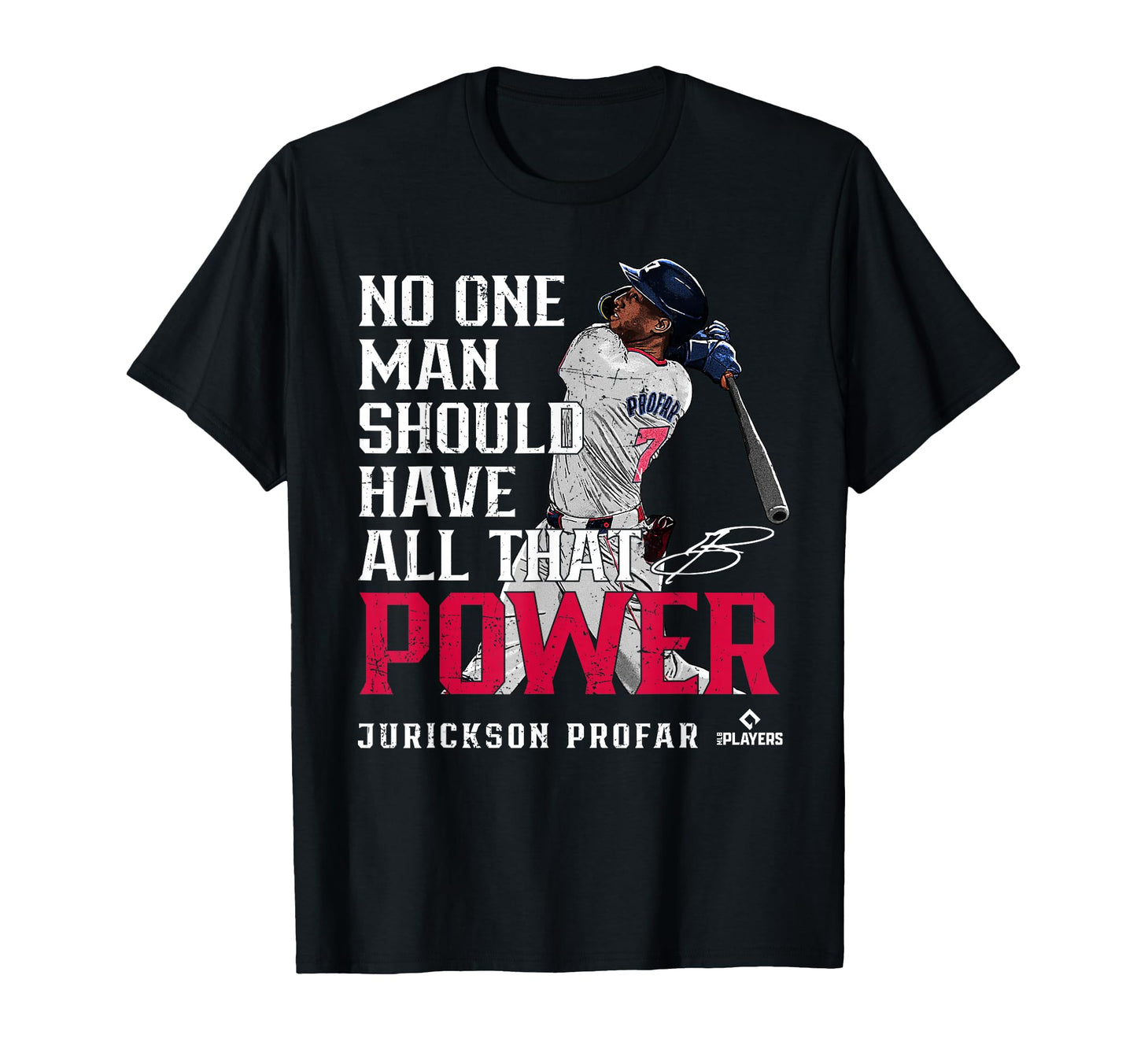 Jurickson Profar Power Atlanta Baseball T-Shirt - Trendy Graphic Men Women - T-Shirt, Sweatshirt, Hoodie
