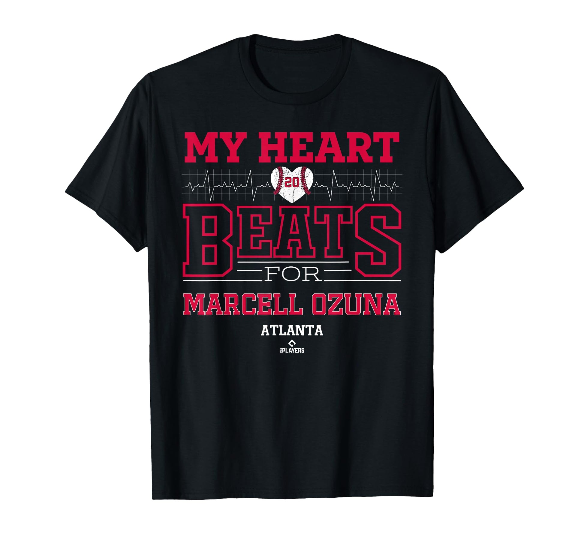 My Heart Beats Marcell Ozuna Atlanta T-Shirt - Graphic Print Unisex - T-Shirt, Sweatshirt, Hoodie