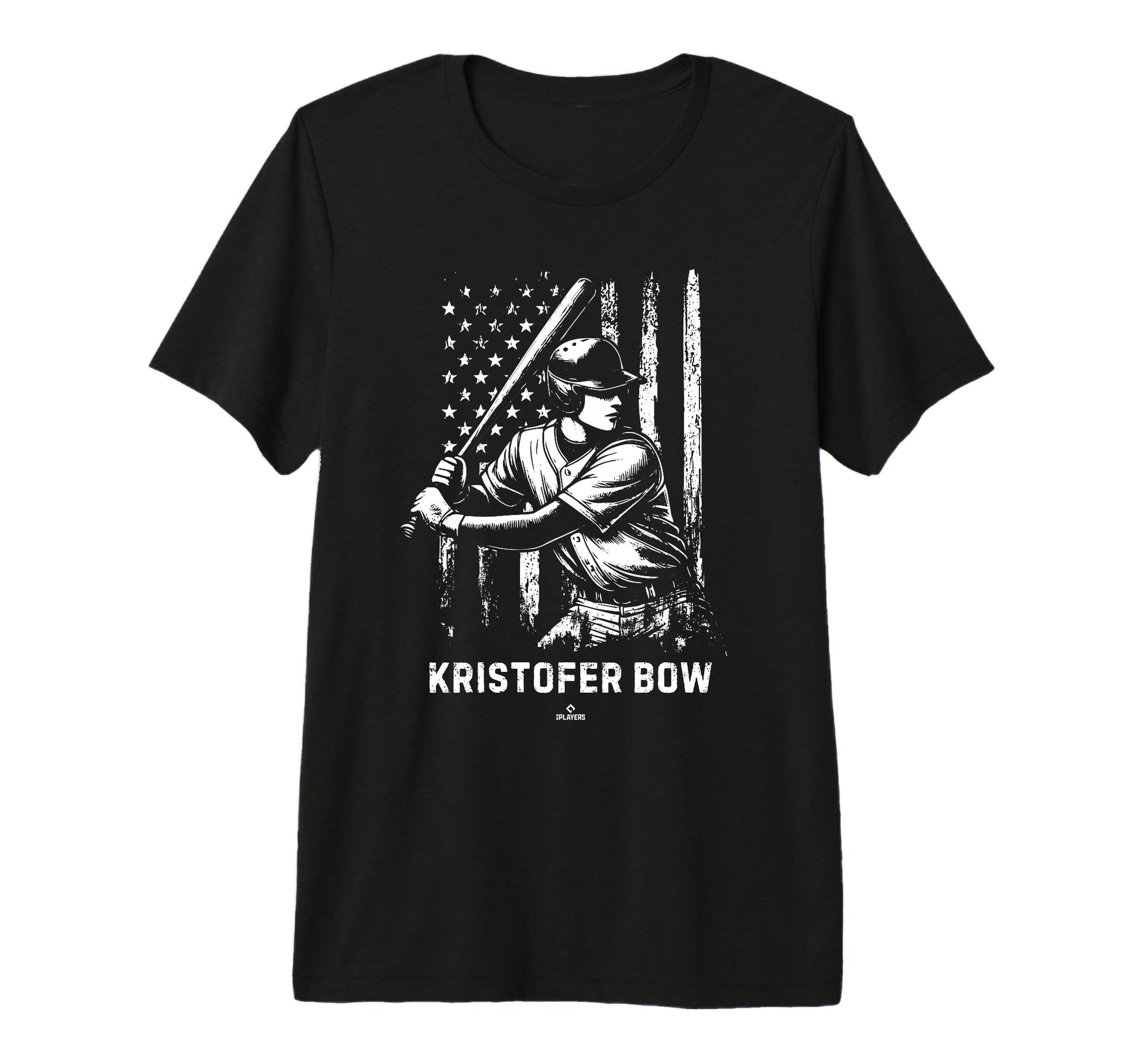 Player Illustration Flag Kristofer Bow T-Shirt - Trendy Graphic Men Women - T-Shirt, Sweatshirt, Hoodie