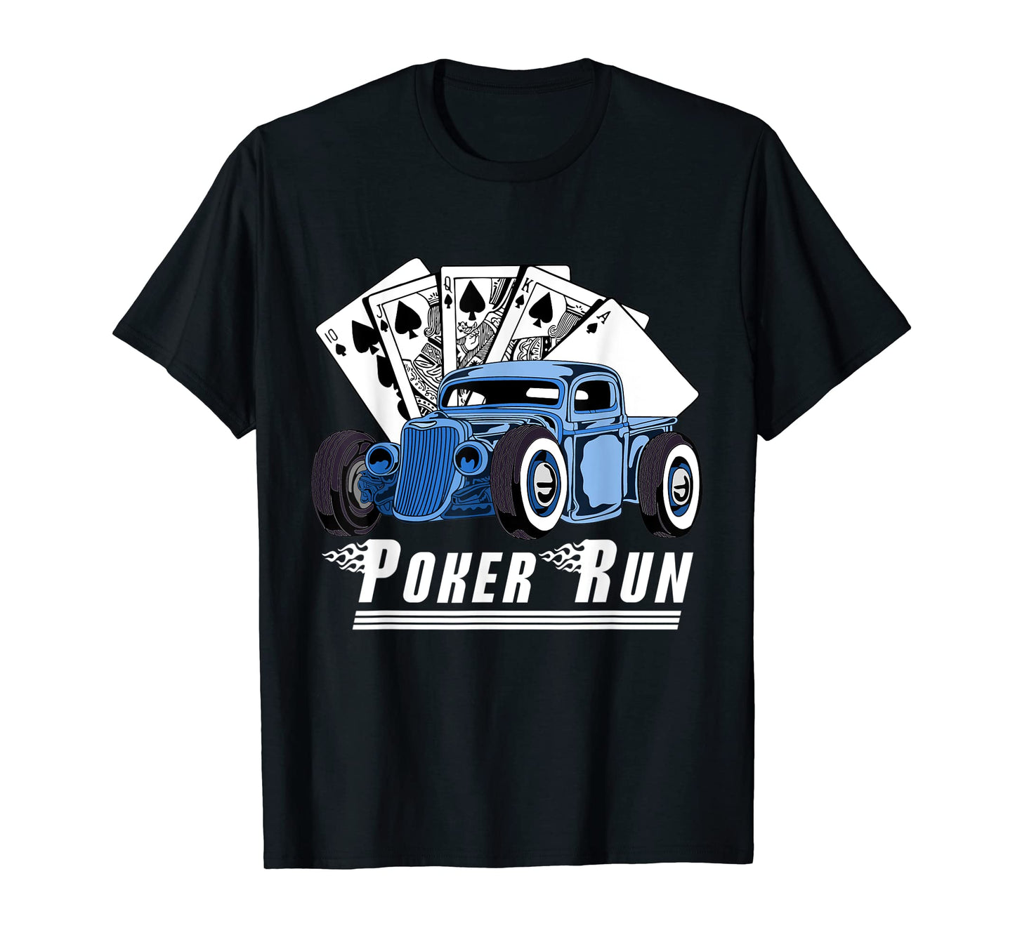 Rat Rod Poker Run Car Show Hot Rod T-Shirt - Graphic Print for Adults - T-Shirt, Sweatshirt, Hoodie