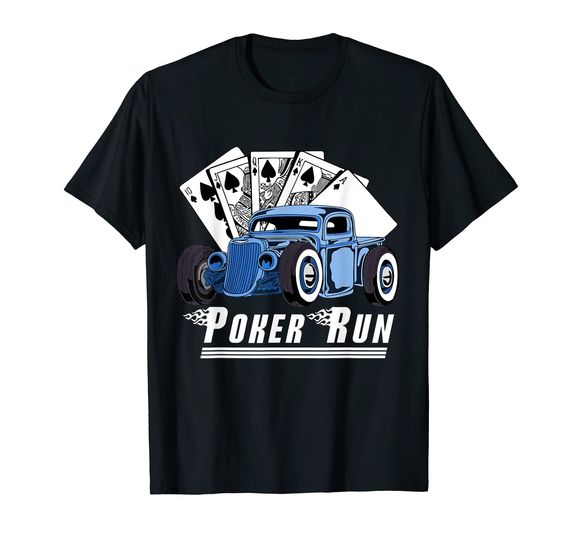 Rat Rod Poker Run Car Show Hot Rod T-Shirt - Graphic Print for Adults - T-Shirt, Sweatshirt, Hoodie