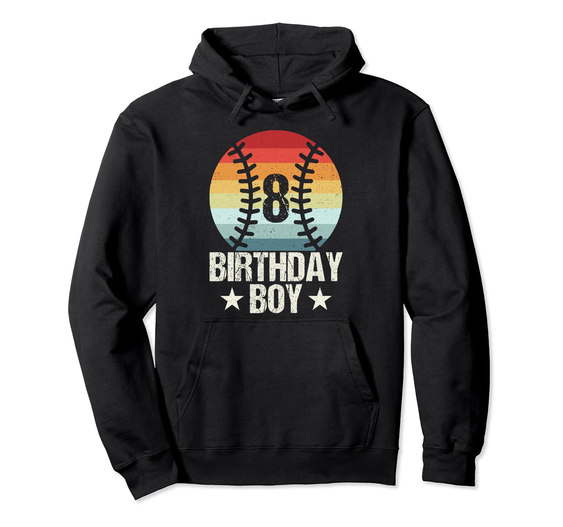 8 Year Old Baseball Player 8Th Birthday Hoodie - Novelty Apparel Unisex - T-Shirt, Sweatshirt, Hoodie