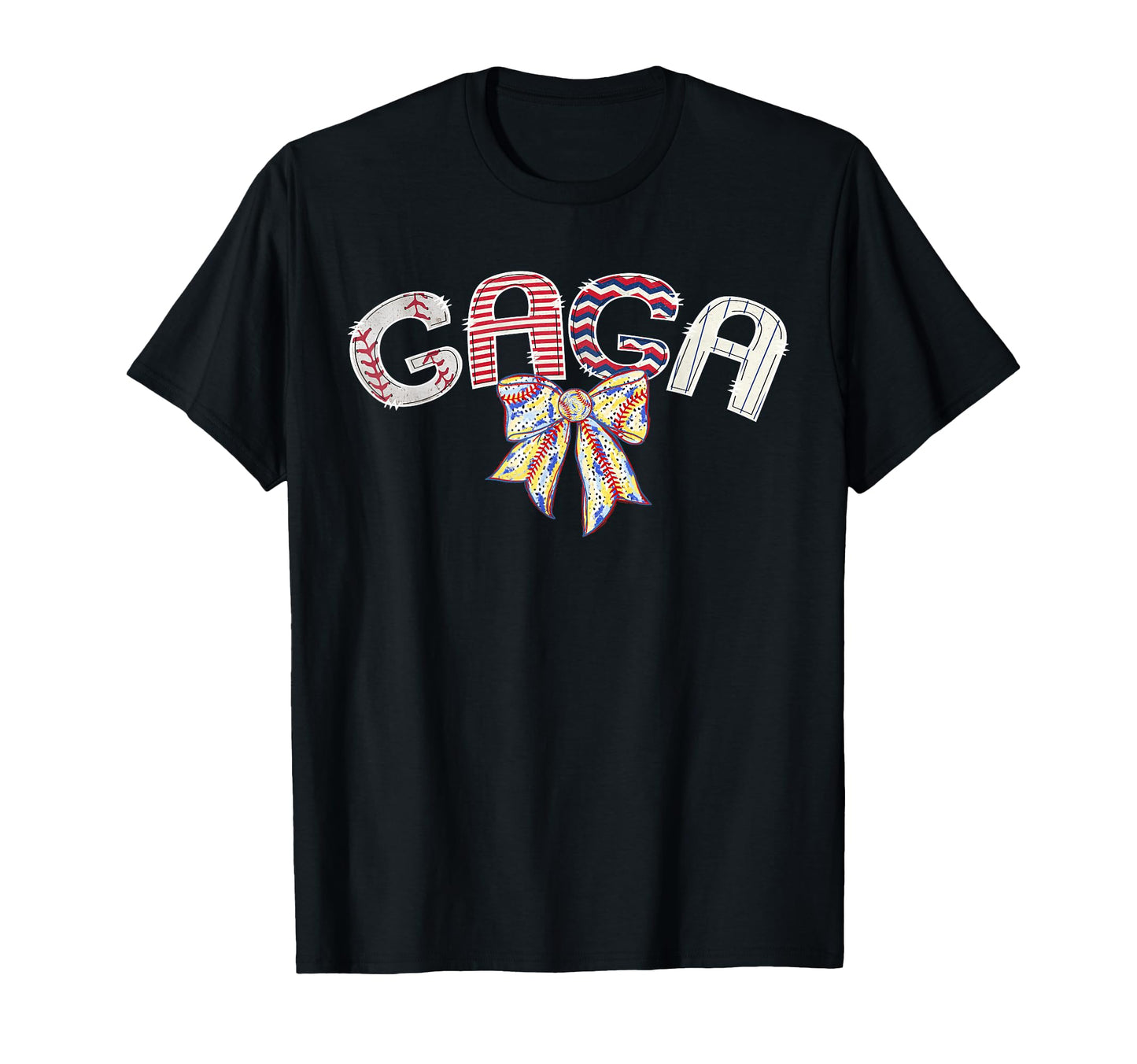 Baseball Gaga Coquette Bow Game Day T-Shirt - Custom Art Print Men Women - T-Shirt, Sweatshirt, Hoodie