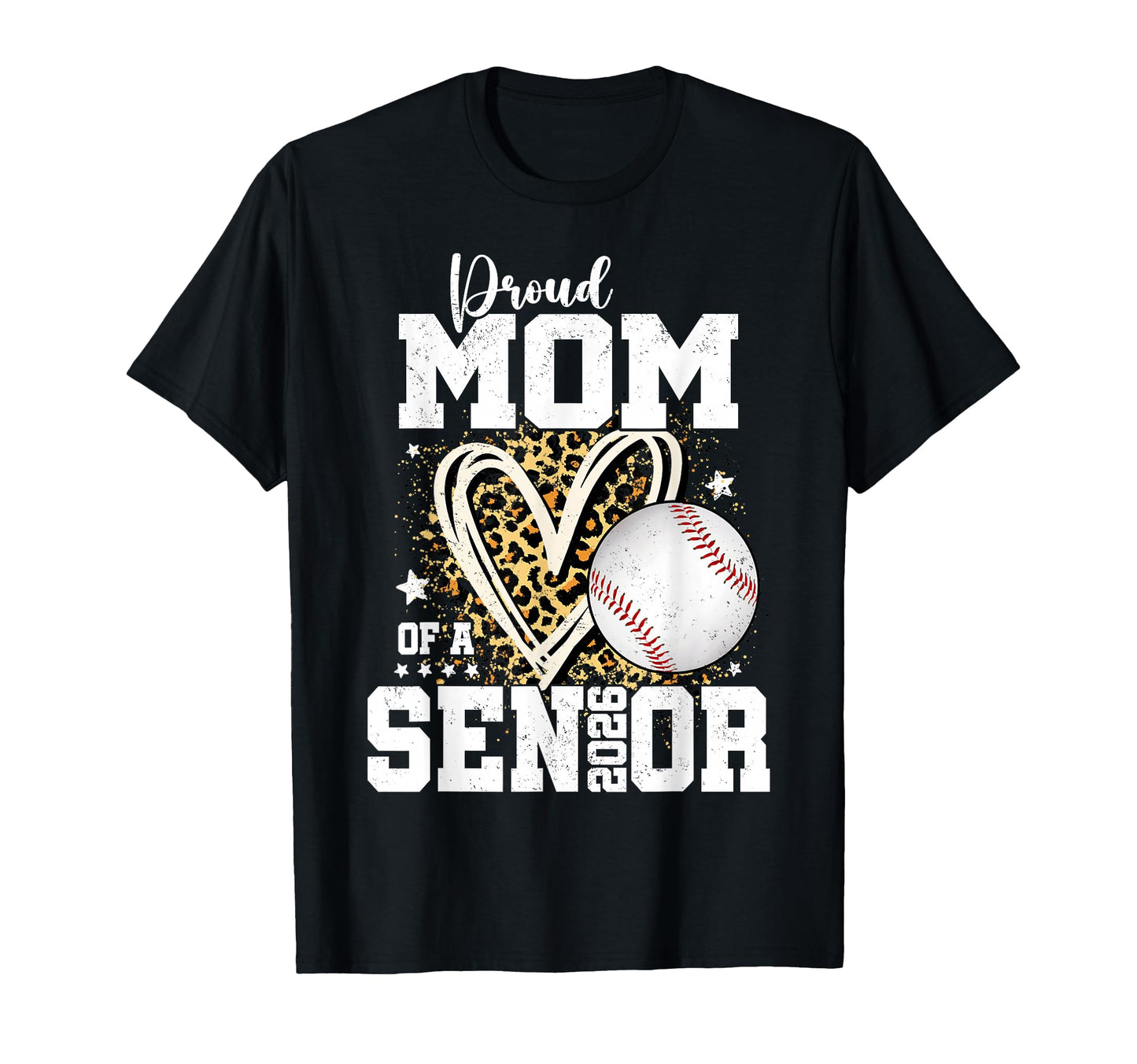 Proud Mom 2026 Senior Baseball T-Shirt - Custom Art Print for Adults - T-Shirt, Sweatshirt, Hoodie