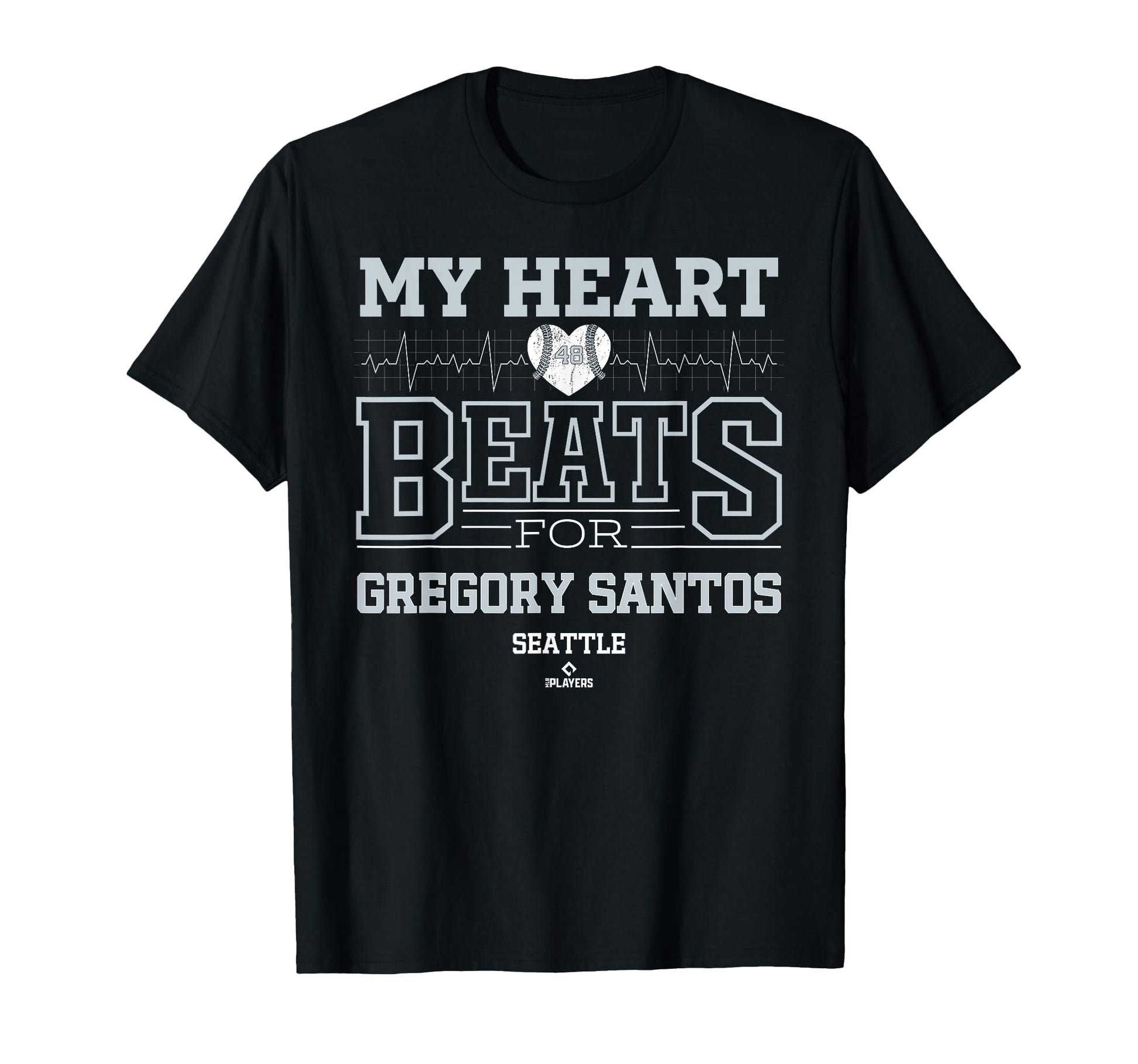 My Heart Beats Gregory Santos Seattle T-Shirt - Unique Graphic Unisex - T-Shirt, Sweatshirt, Hoodie