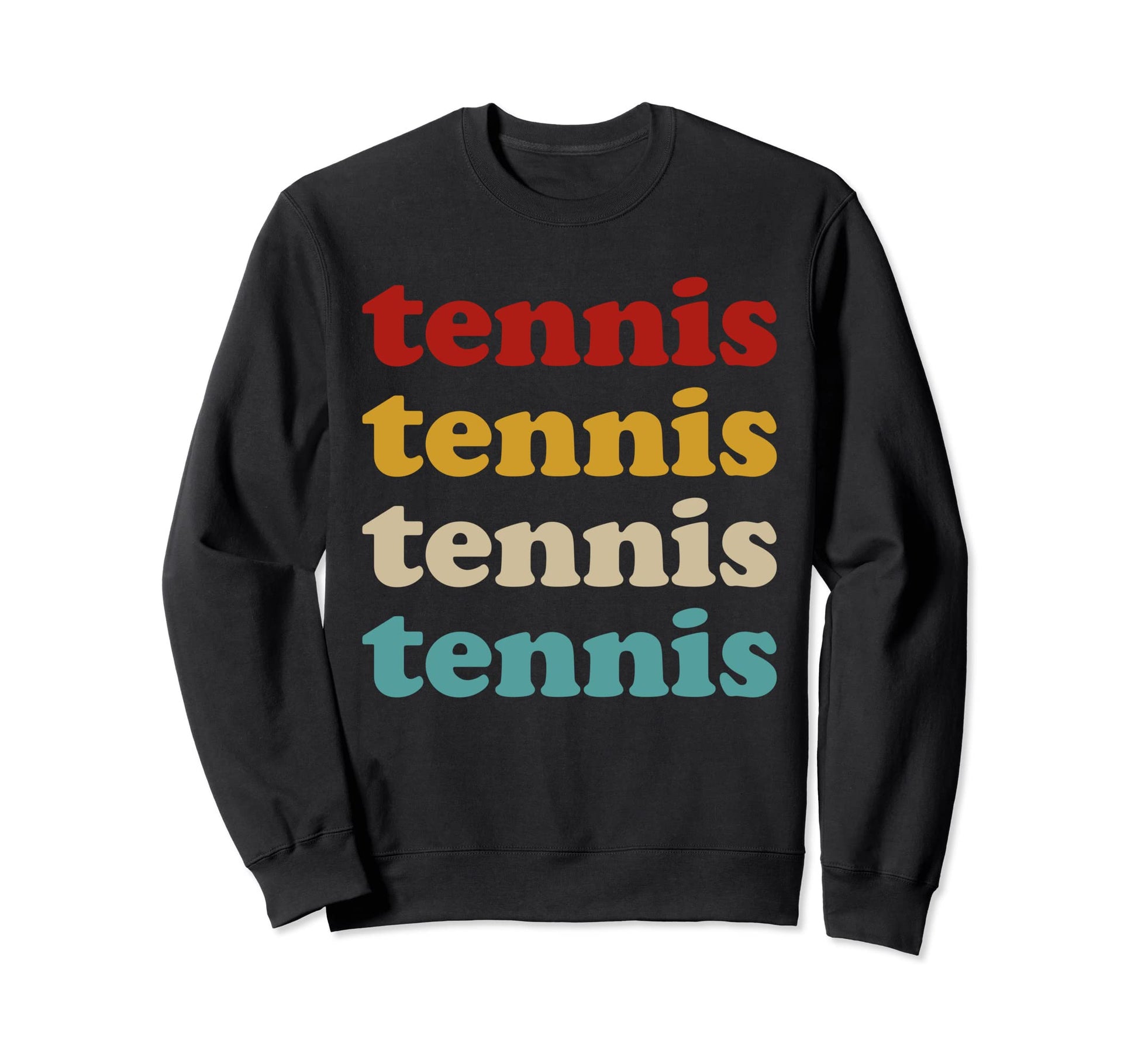 Tennis Typography Tennis Sweatshirt - Aesthetic Graphic Unisex - T-Shirt, Sweatshirt, Hoodie