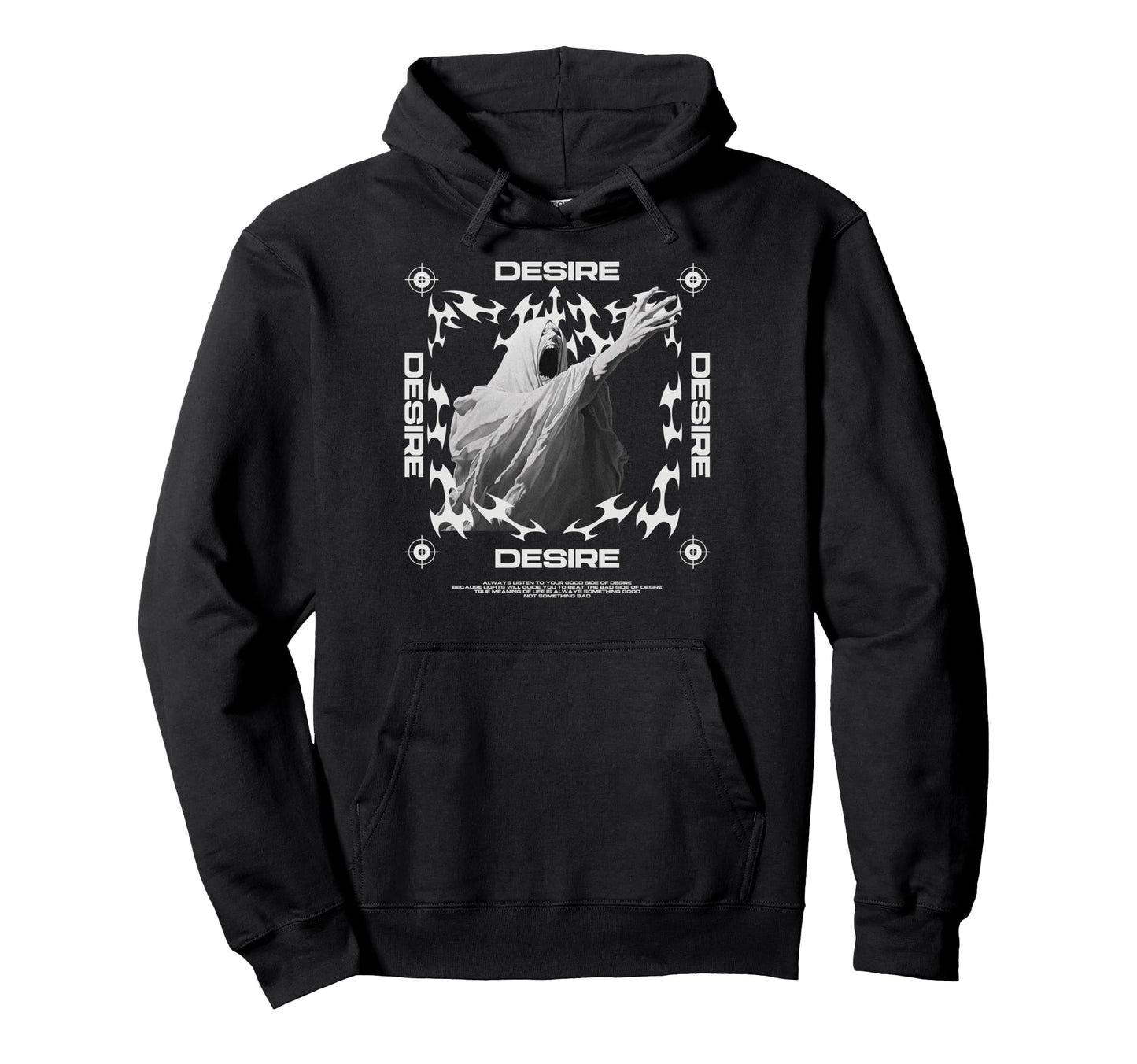 Y2K Desire Bold Urban Graffiti Aesthetic Hoodie - Novelty Apparel Men Women - T-Shirt, Sweatshirt, Hoodie